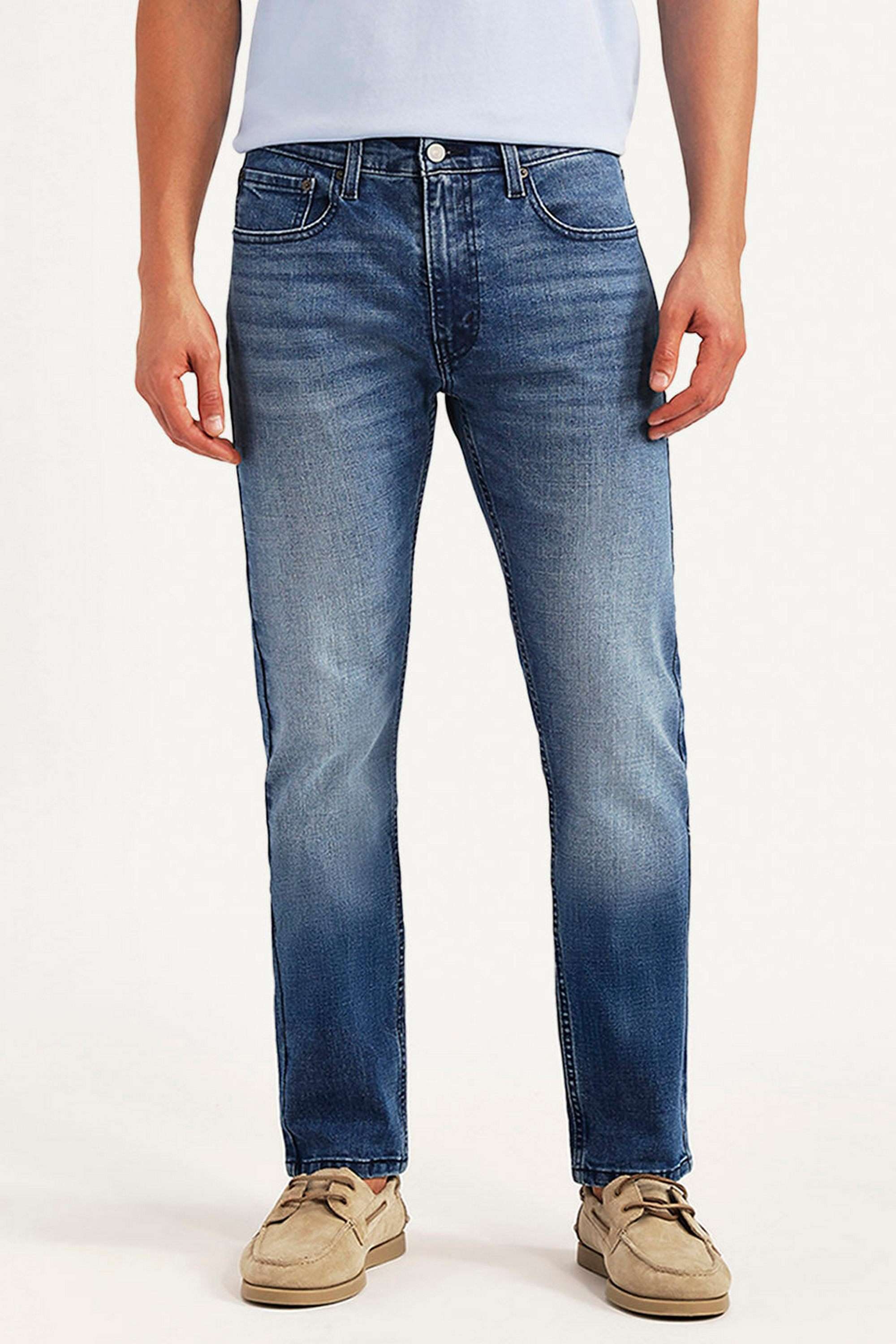 Light-Wash-Cotton-Slim-Fit-Men-s-Jeans