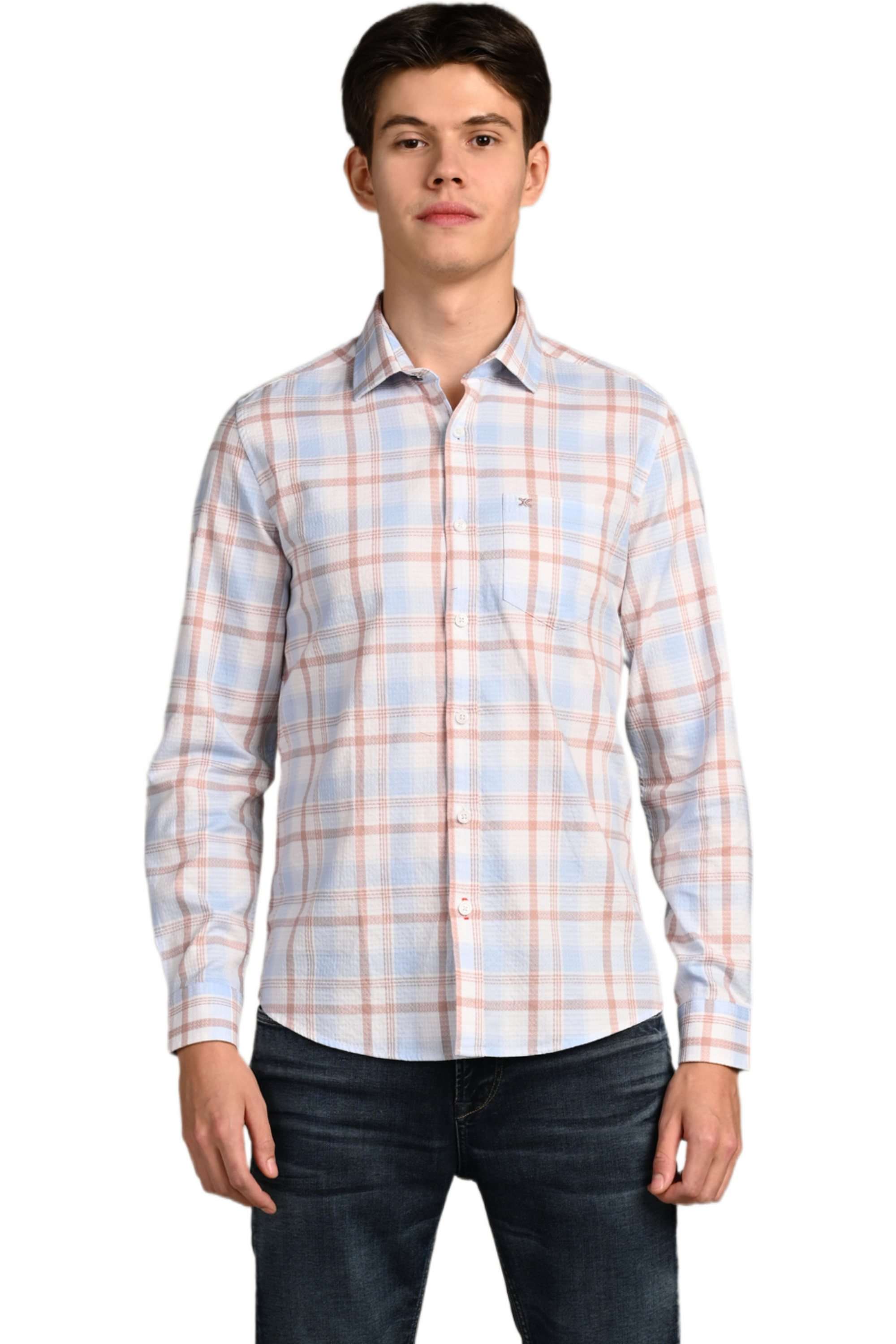 Checks-Cotton-Regular-Fit-Men-Casual-Wear-Shirt
