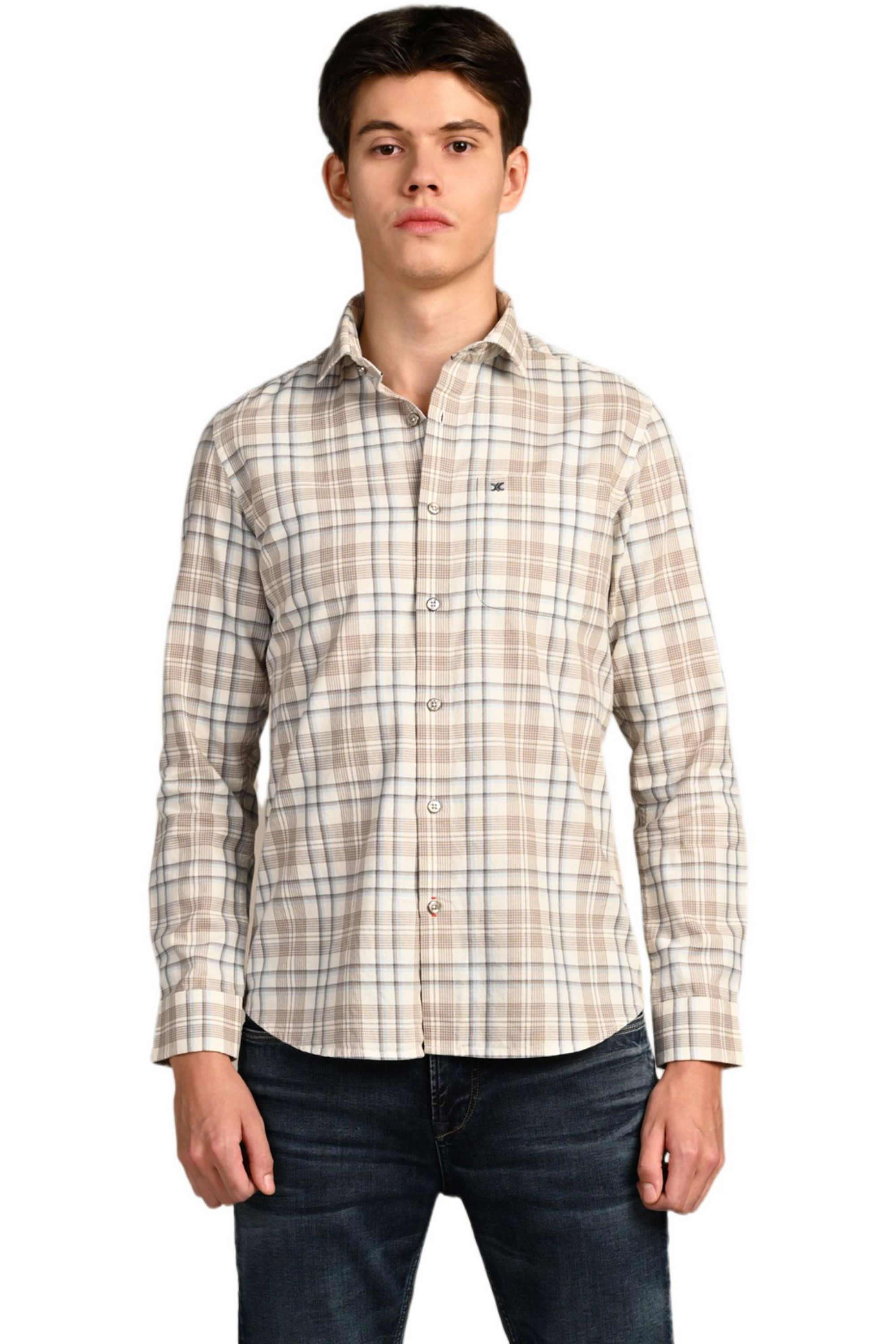 Checks-Cotton-Regular-Fit-Men-Casual-Wear-Shirt