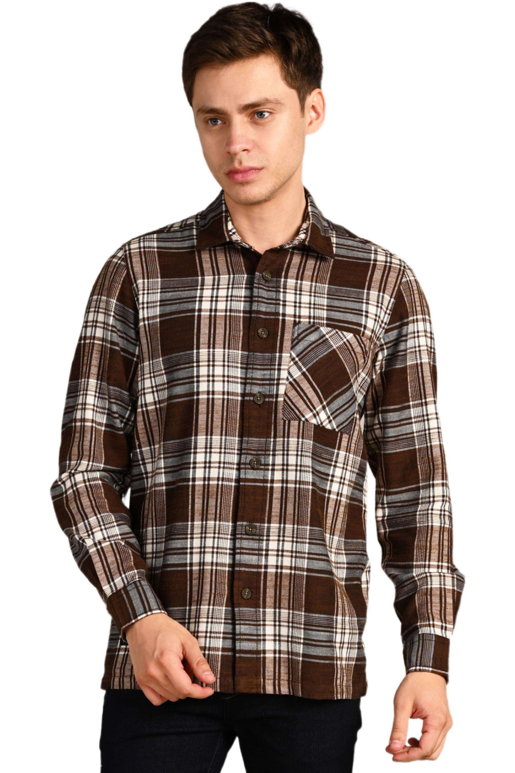Checks-Cotton-Straight-Fit-Men-s-Casual-Shirt