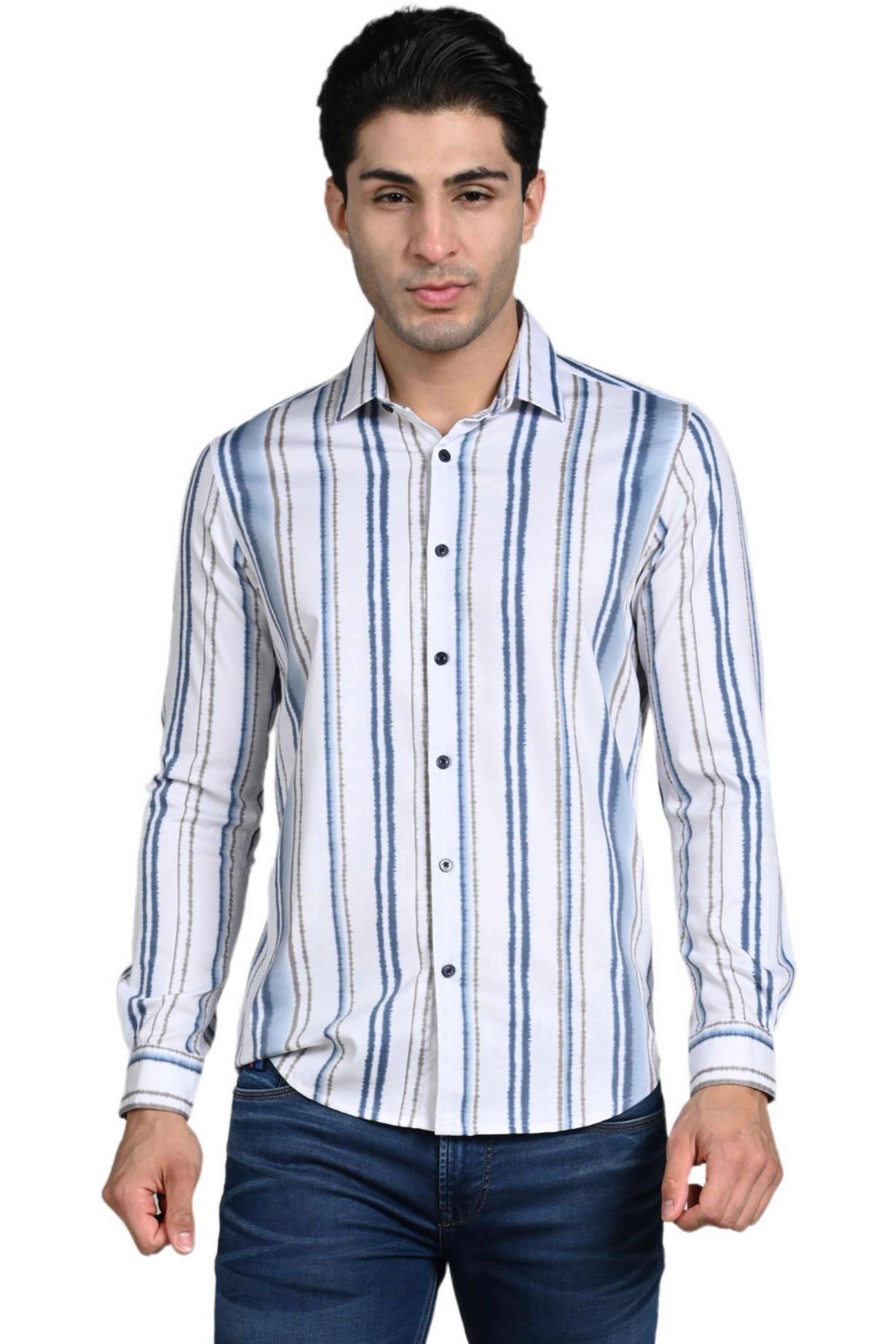 Printed-Blended-Fabric-Regular-Fit-Men-Casual-Wear-Shirt