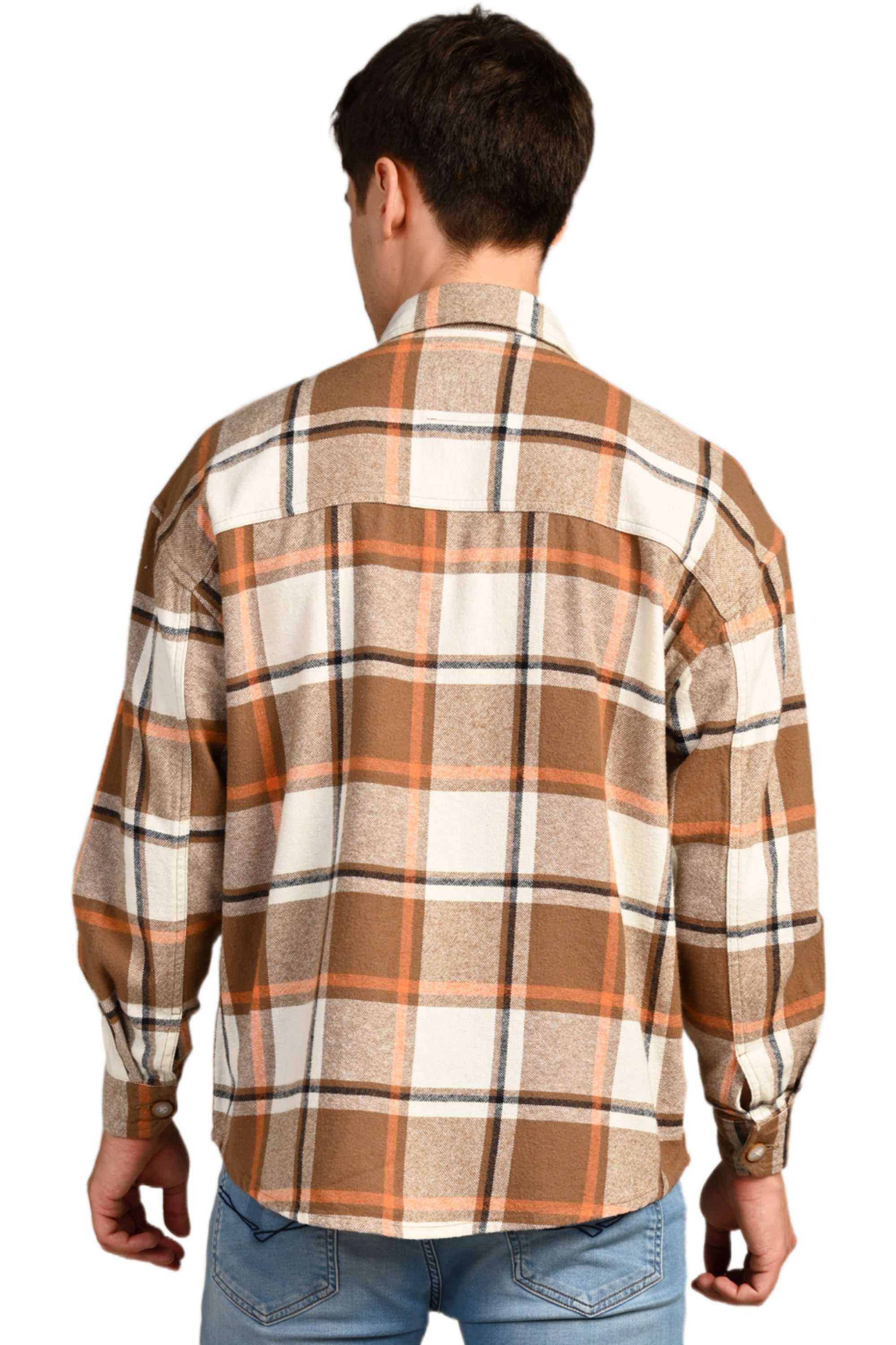 Checks-Cotton-Straight-Fit-Men-Casual-Wear-Shirt