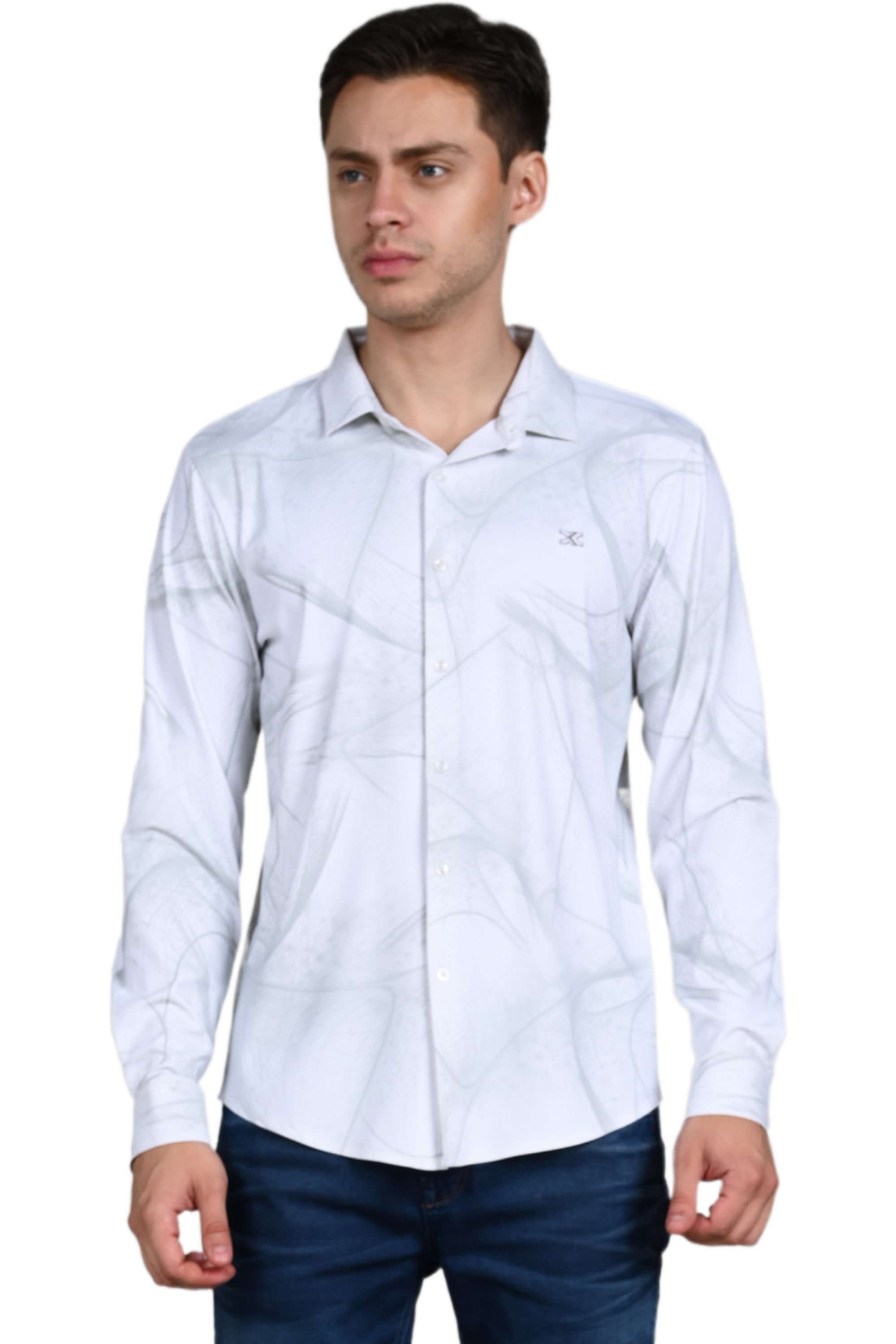 Solid-Blended-Fabric-Regular-Fit-Men-Casual-Wear-Shirt