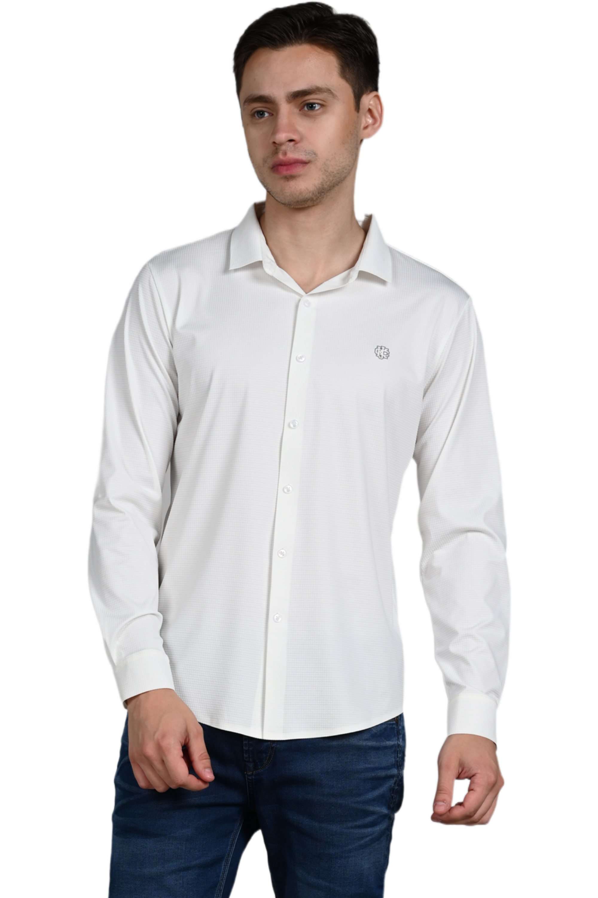 Solid-Blended-Fabric-Regular-Fit-Men-Casual-Wear-Shirt