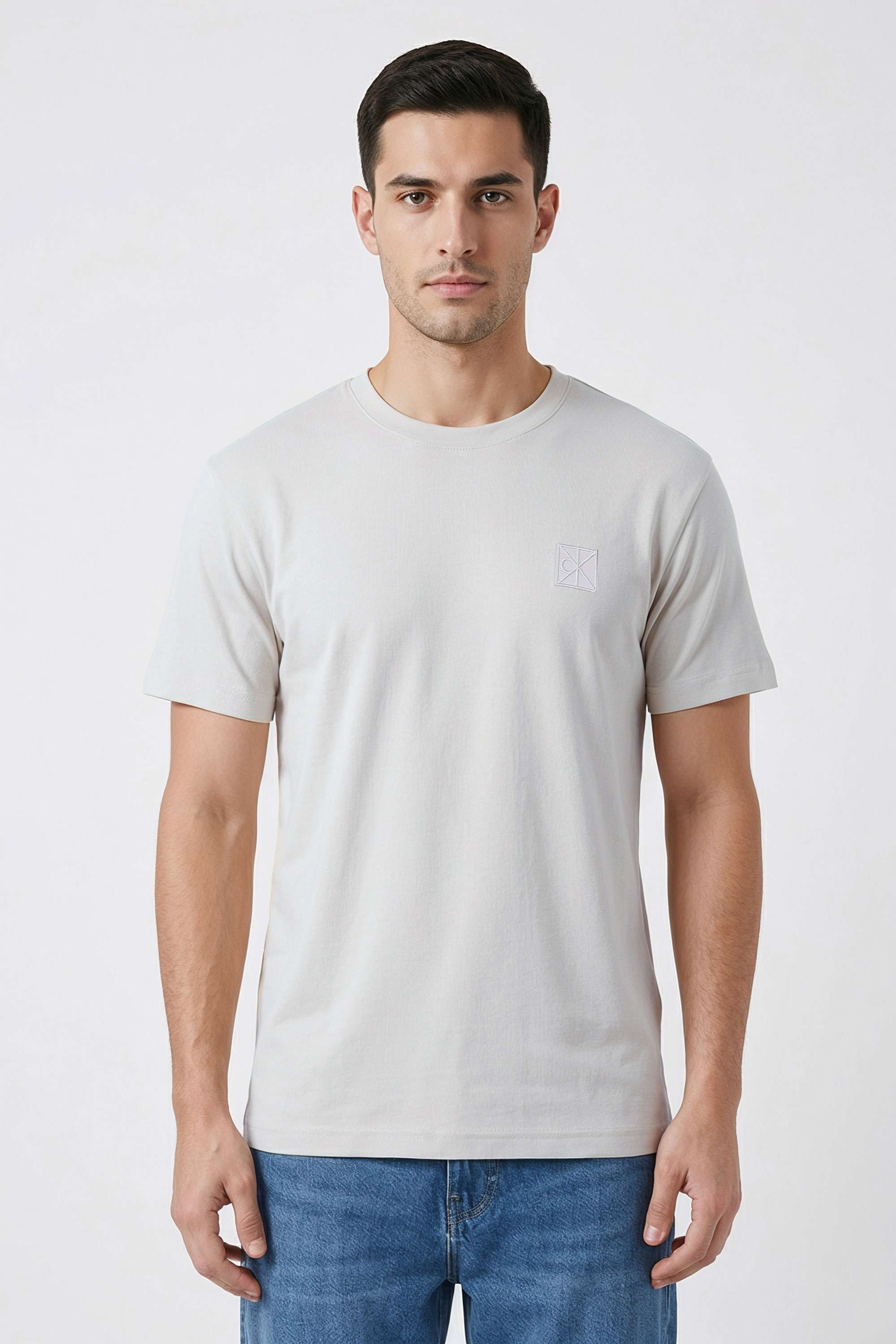 Solid-Cotton-Regular-Fit-Men-T-Shirt