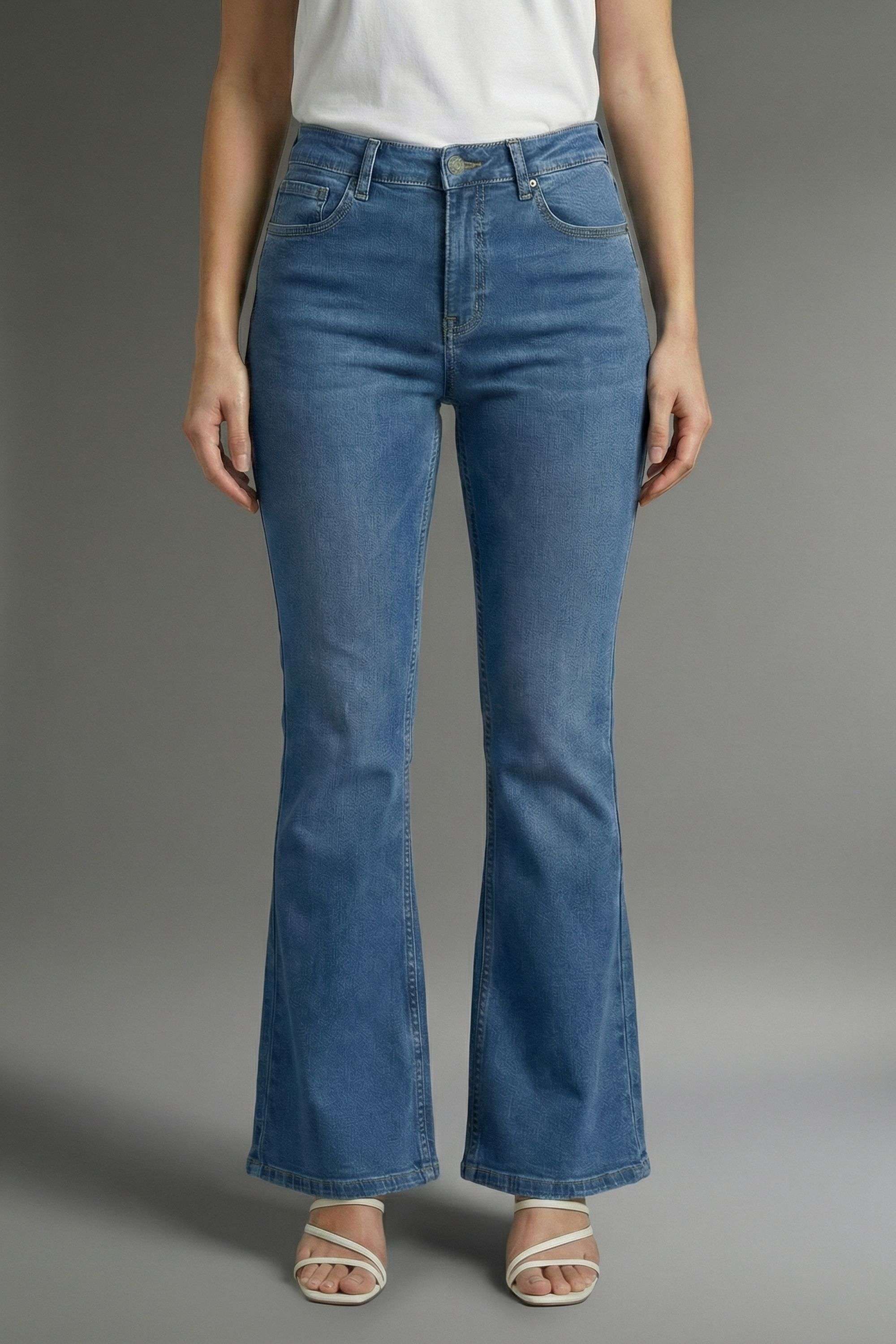 Mid-Rise-Blended-Fabric-Regular-Fit-Women-s-Jeans