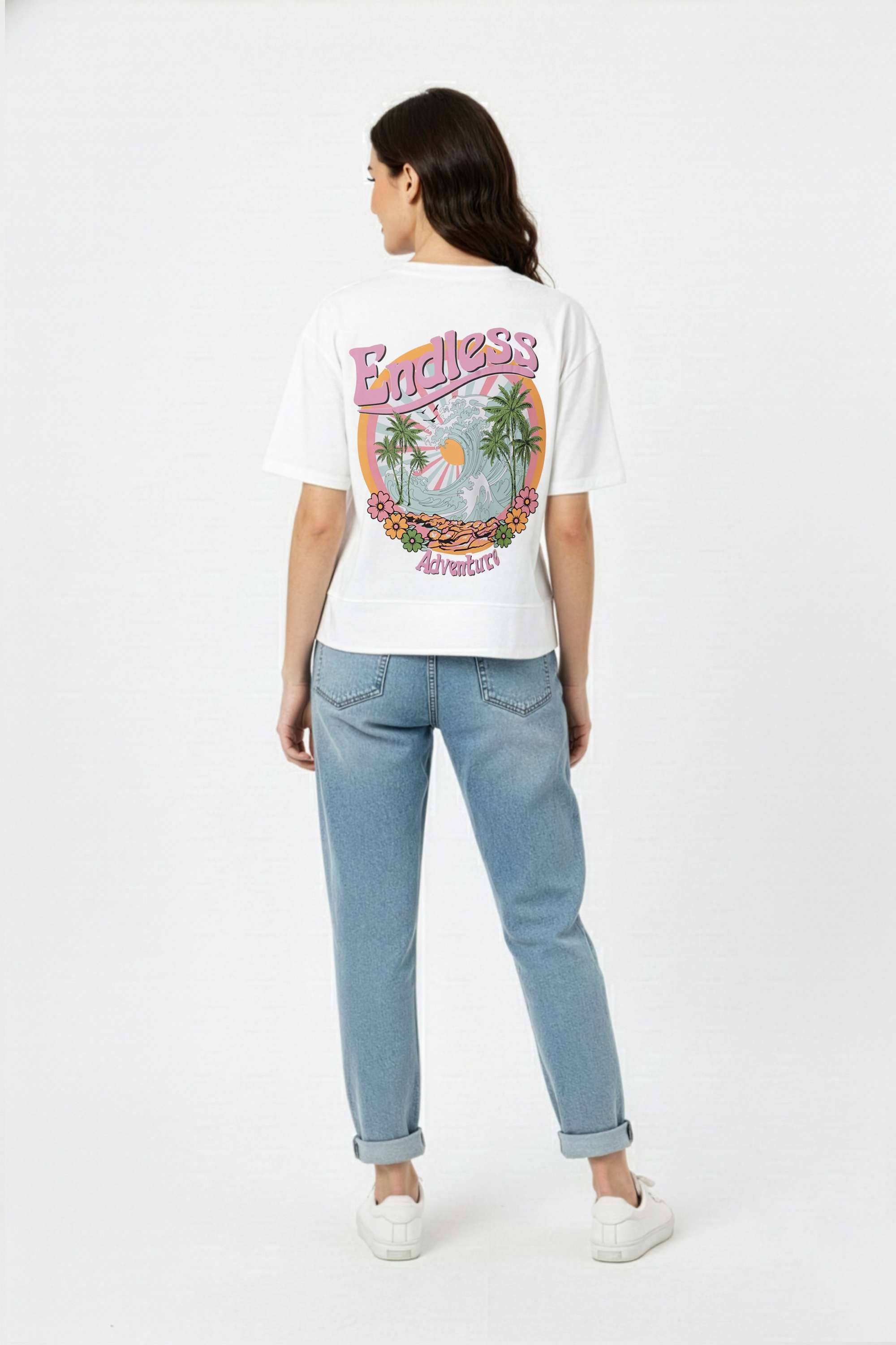 Printed-Cotton-Round-Neck-Women-T-Shirt