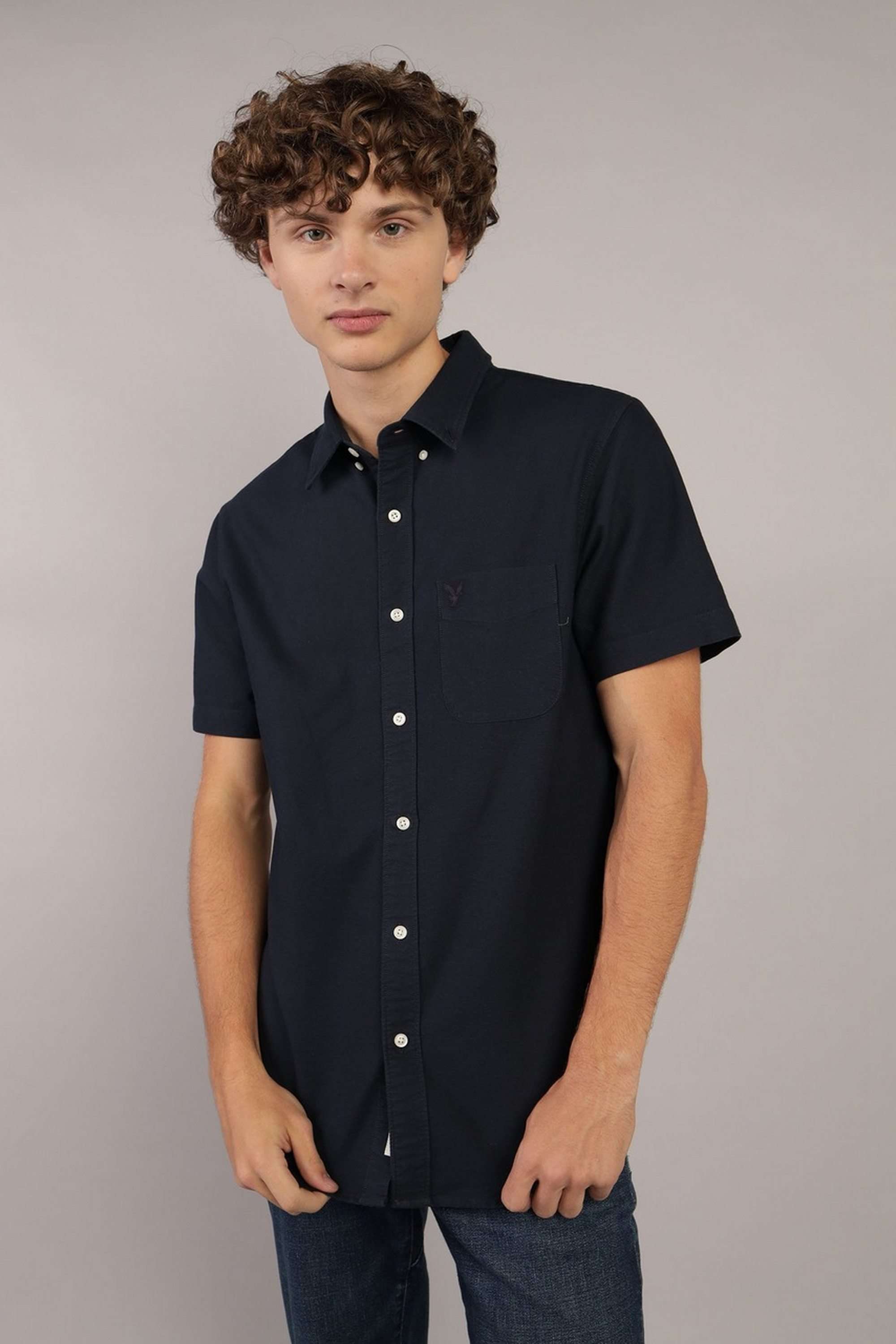 Solid-Cotton-Slim-Fit-Men-s-Shirt