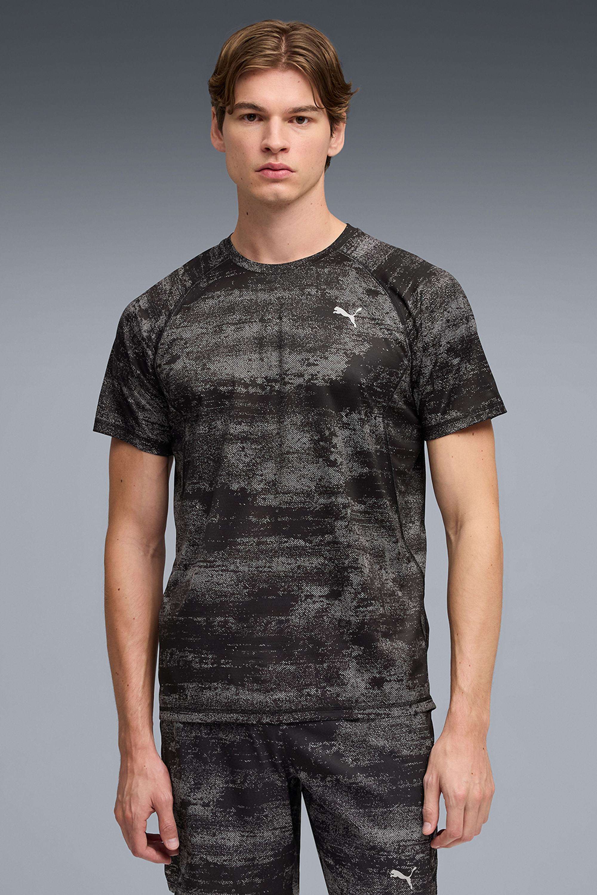 Solid-Polyester-Round-Neck-Men-s-T-Shirt
