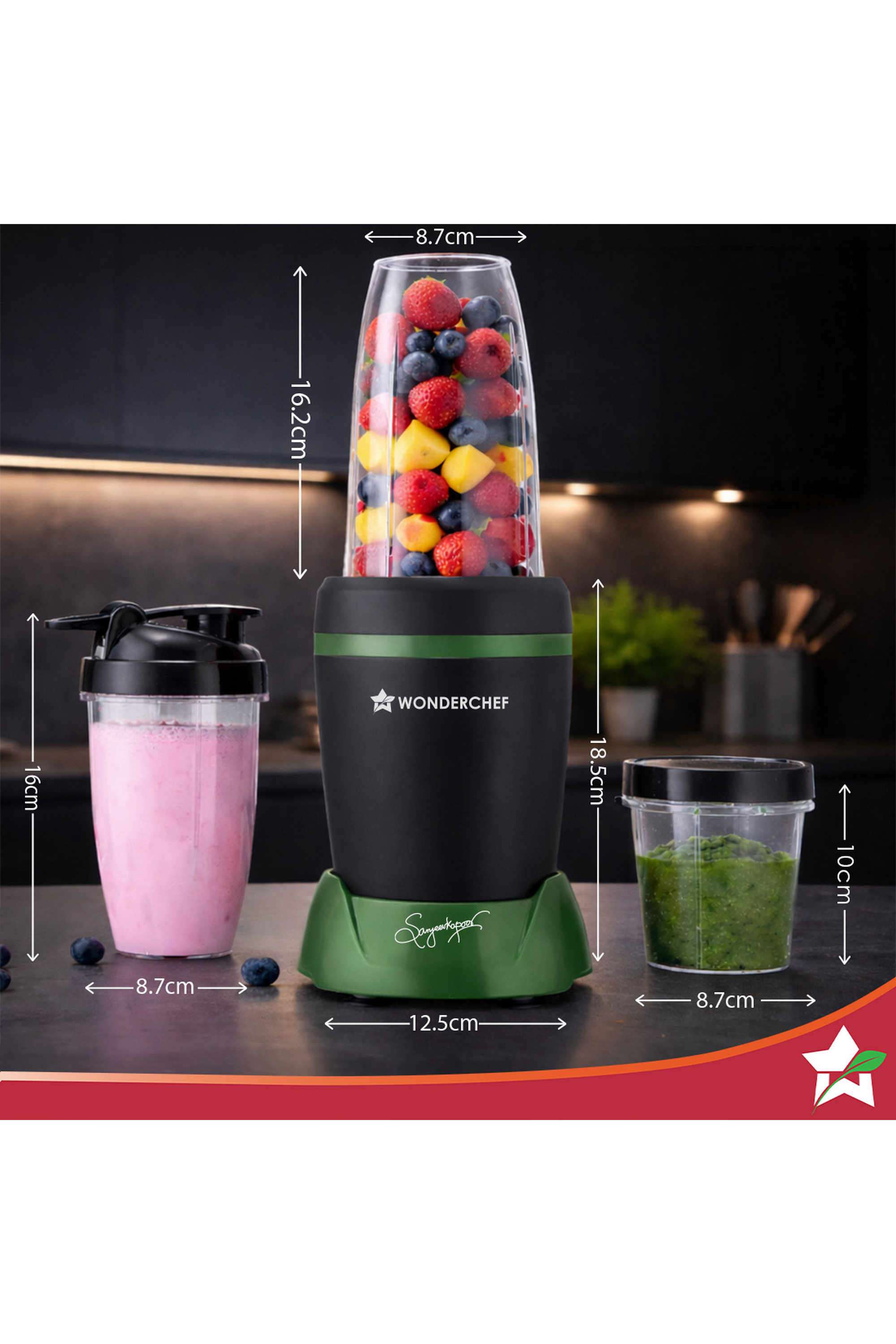 NutriBlend-Turbo-750W-Green-Black