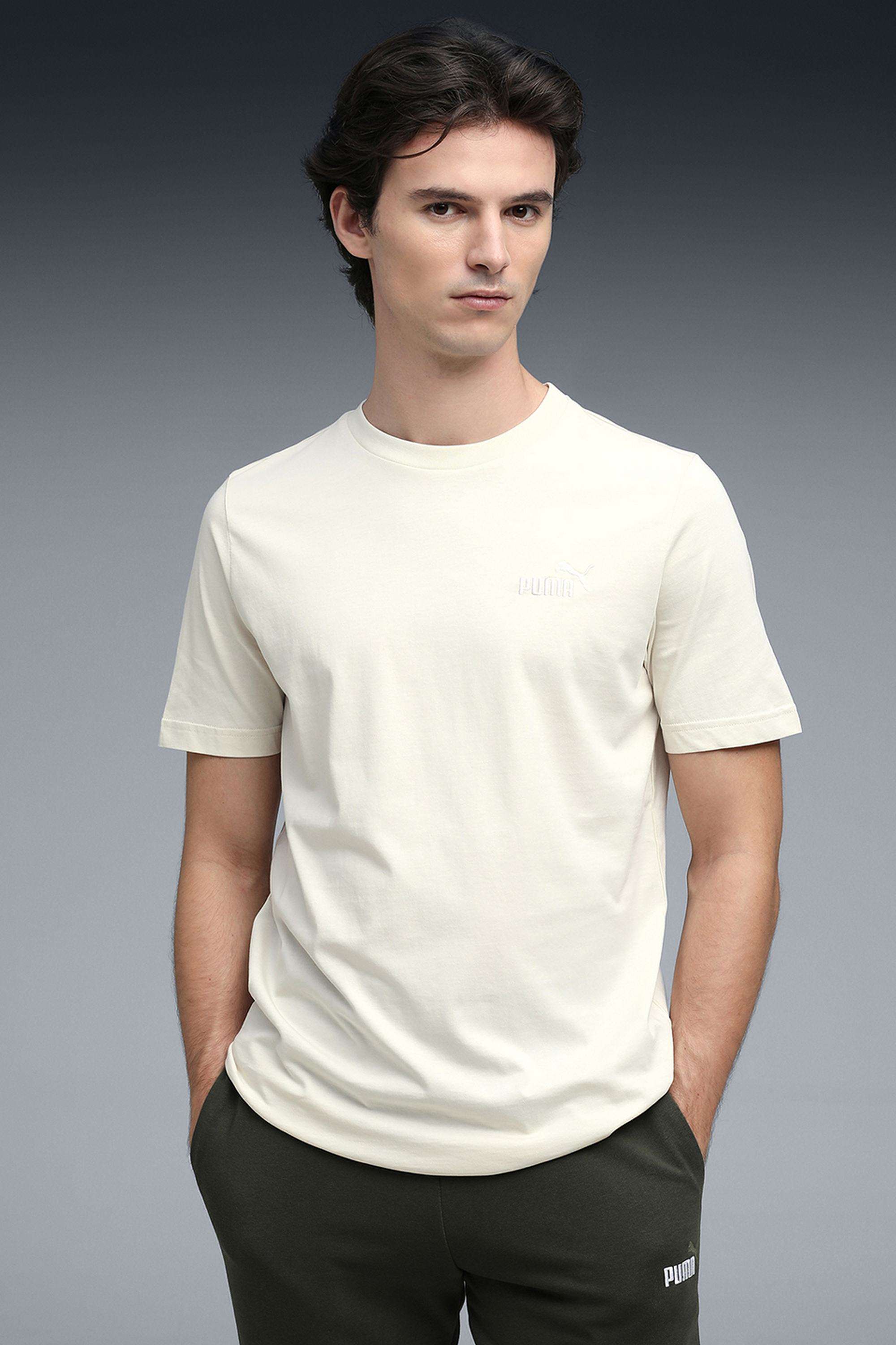 Solid-Cotton-Round-Neck-Men-s-T-Shirt