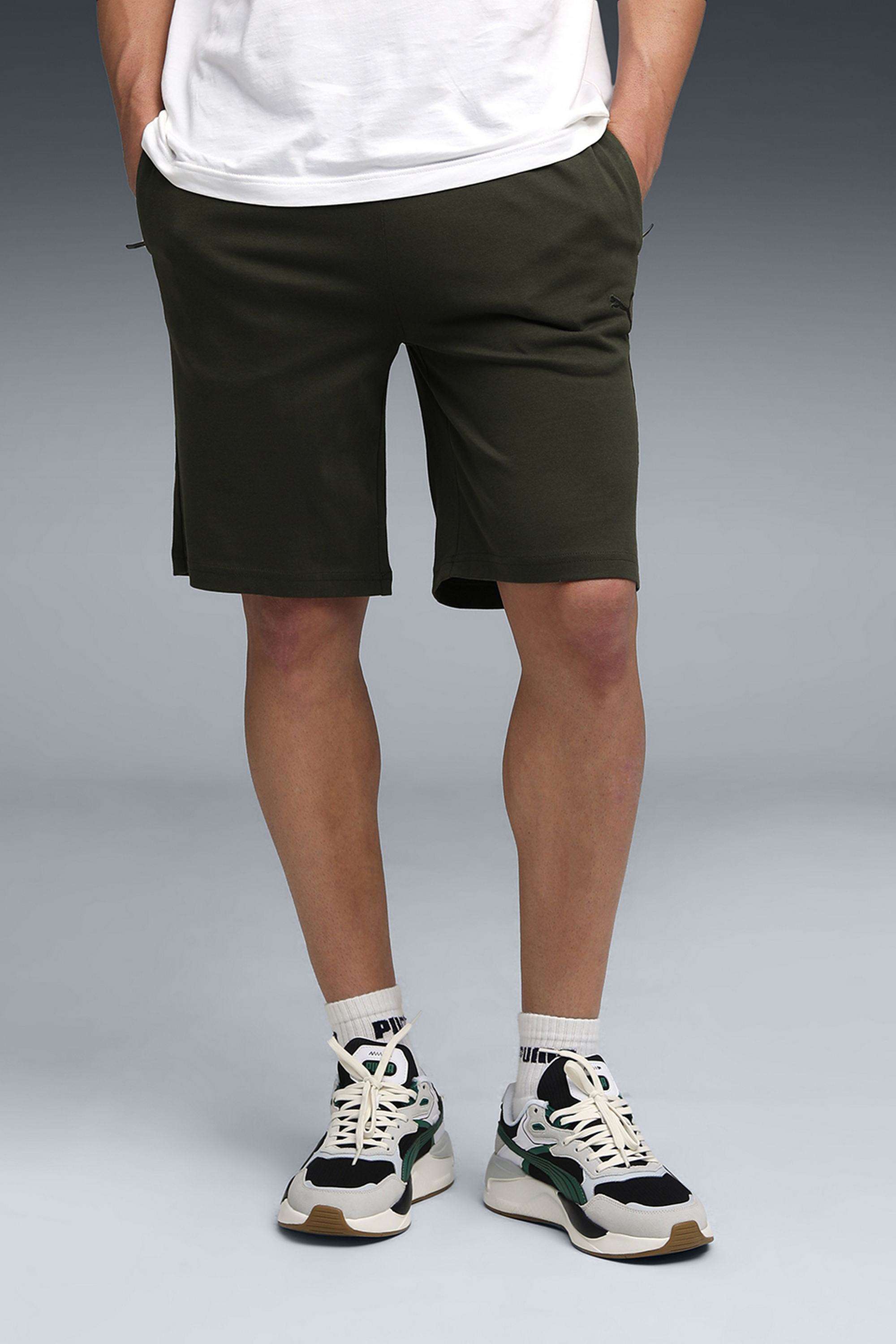 Solid-Cotton-Regular-Fit-Men-s-Shorts