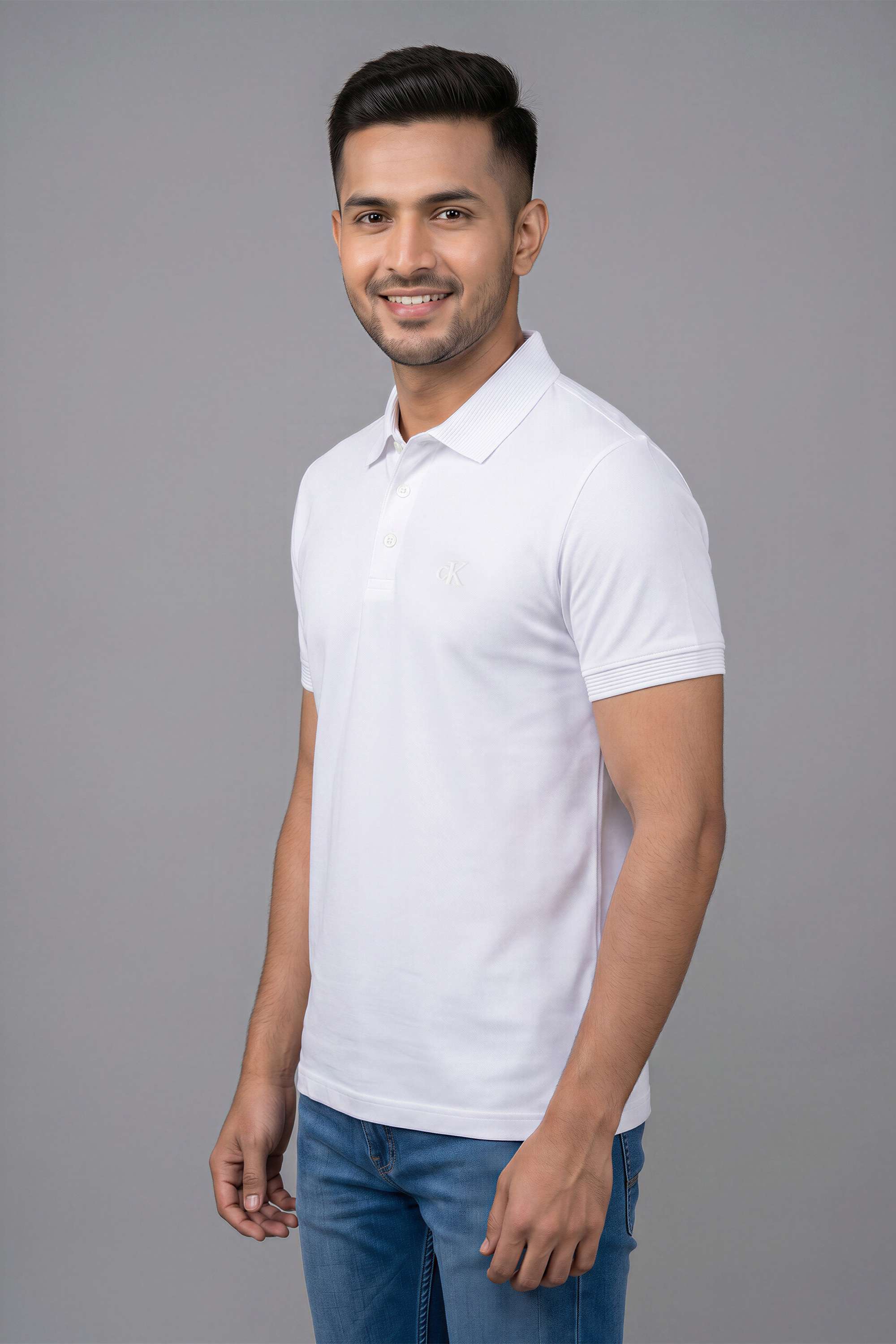 Solid-Poly-Cotton-Slim-Fit-Men-s-T-Shirt