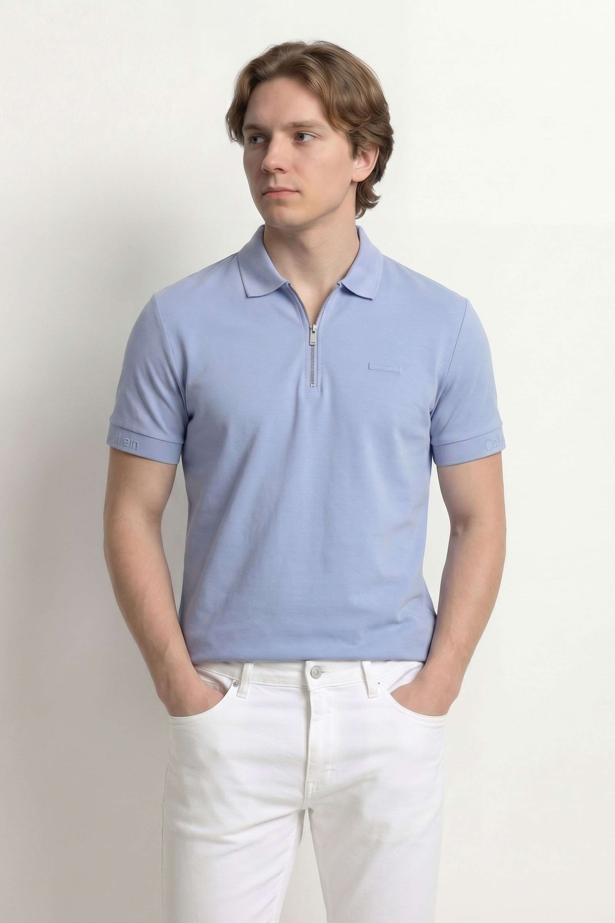 Solid-Cotton-Slim-Fit-Men-s-T-Shirt