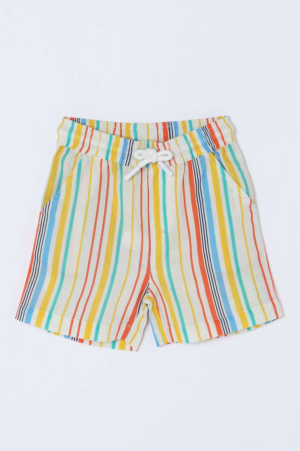 Stripes-Cotton-Regular-Fit-Infant-Boys-Shorts