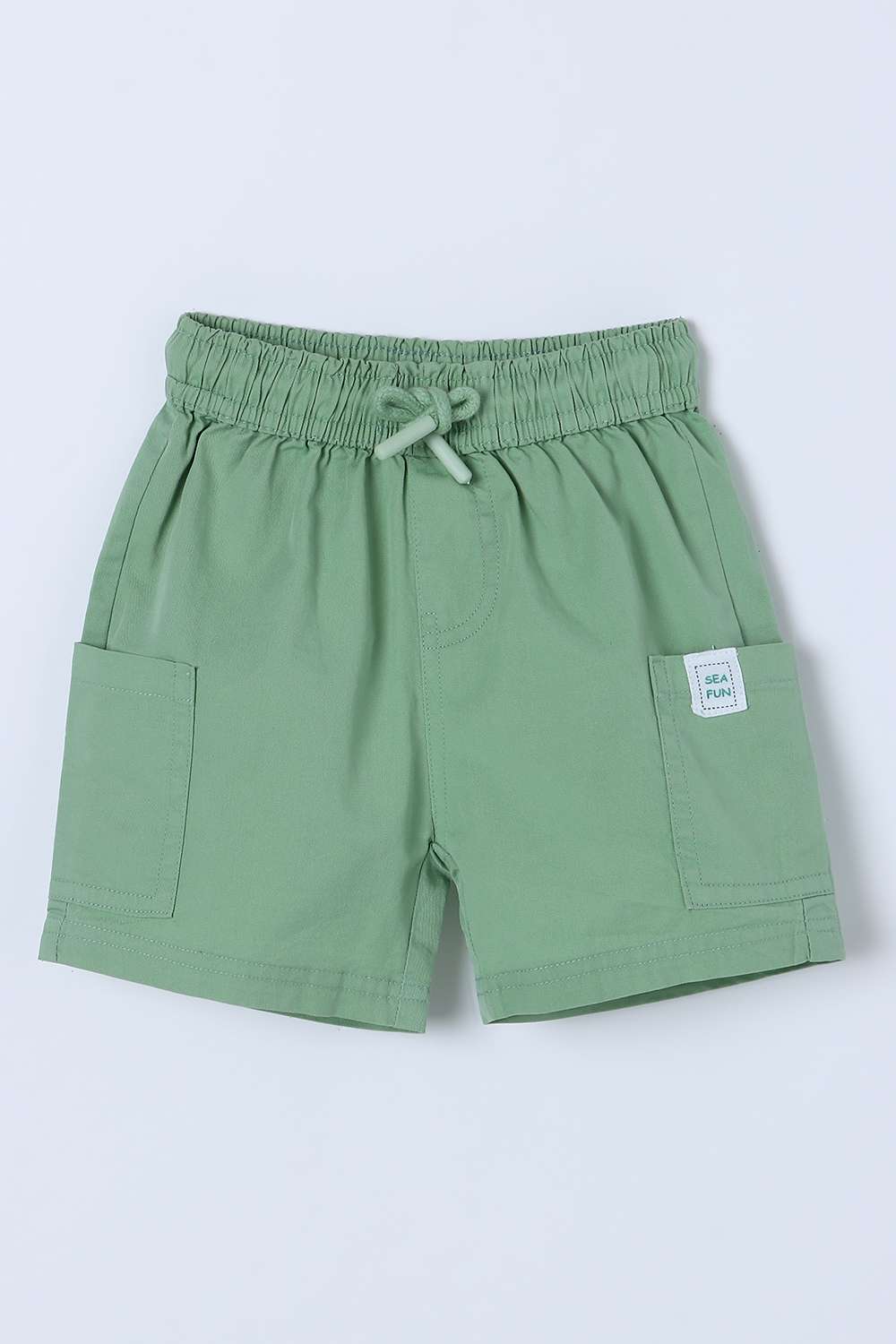 Solid-Blended-Fabric-Regular-Fit-Infant-Boys-Shorts