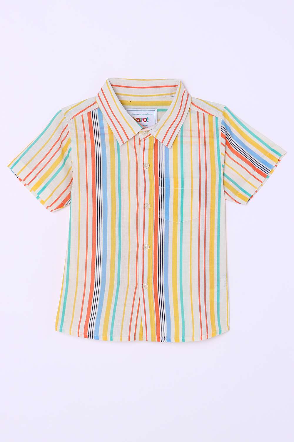 Printed-Cotton-Collared-Infant-Boys-Shirt