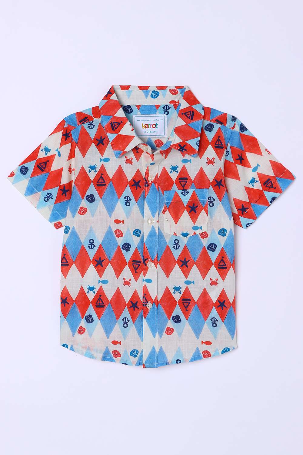 Printed-Cotton-Collared-Infant-Boys-Shirt
