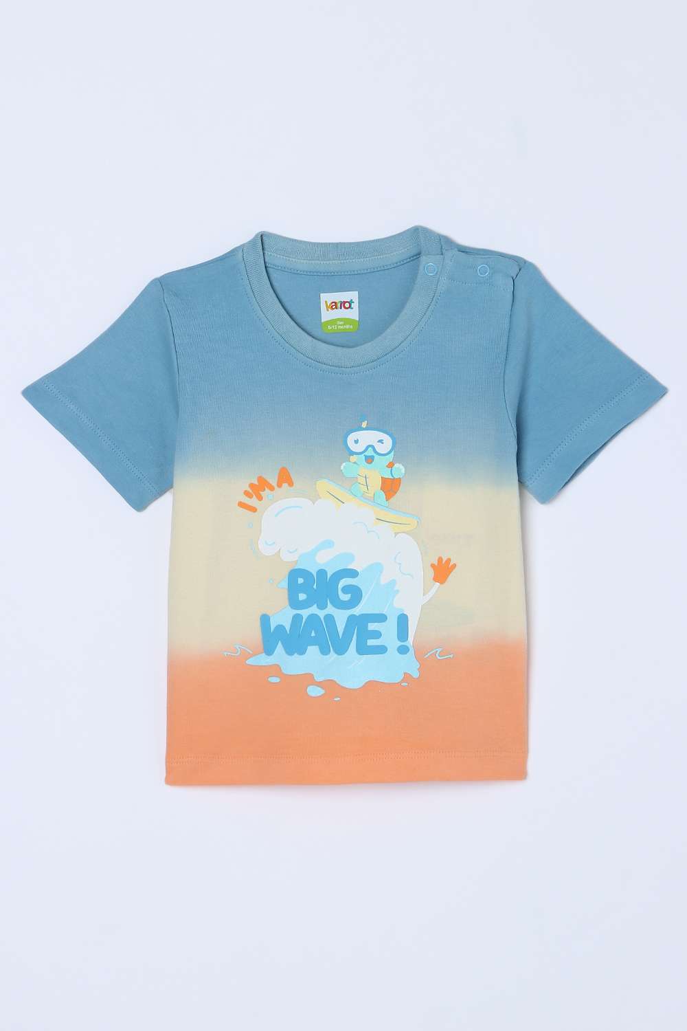 Color-Block-Cotton-Round-Neck-Infant-Boys-T-Shirt