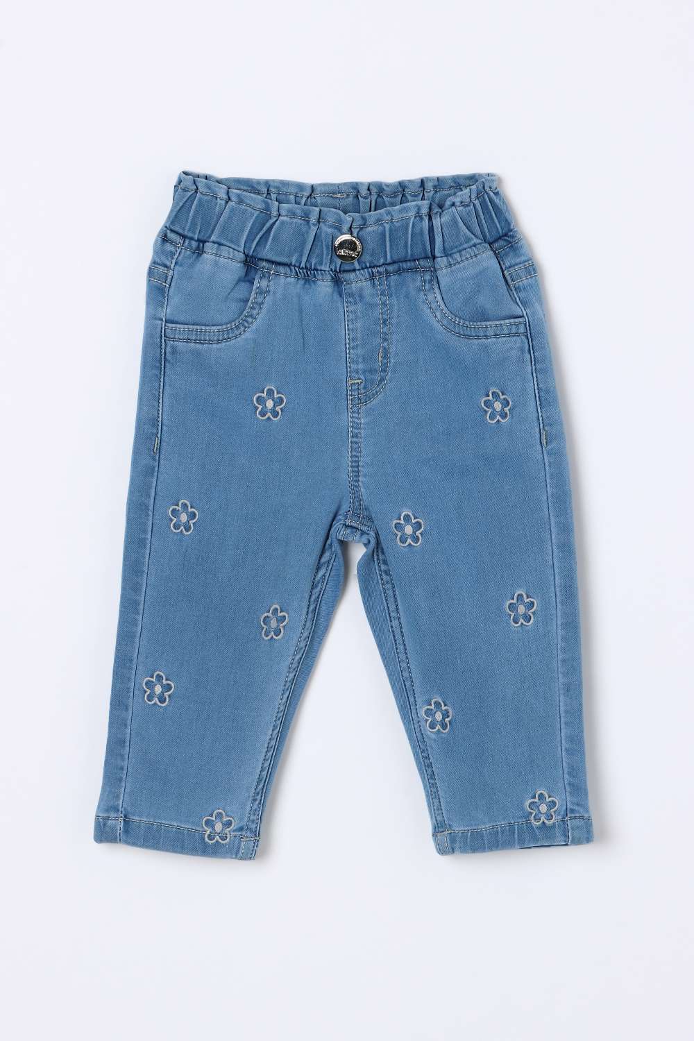 Embroidered-Blended-Fabric-Regular-Fit-Infant-Girls-Jeans