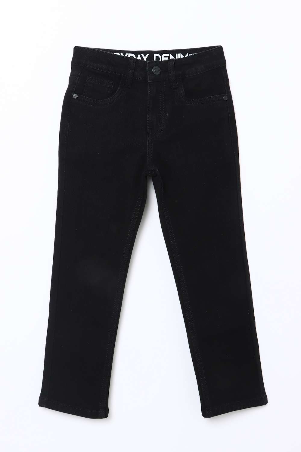 Solid-Blended-Fabric-Regular-Fit-Boys-Jeans