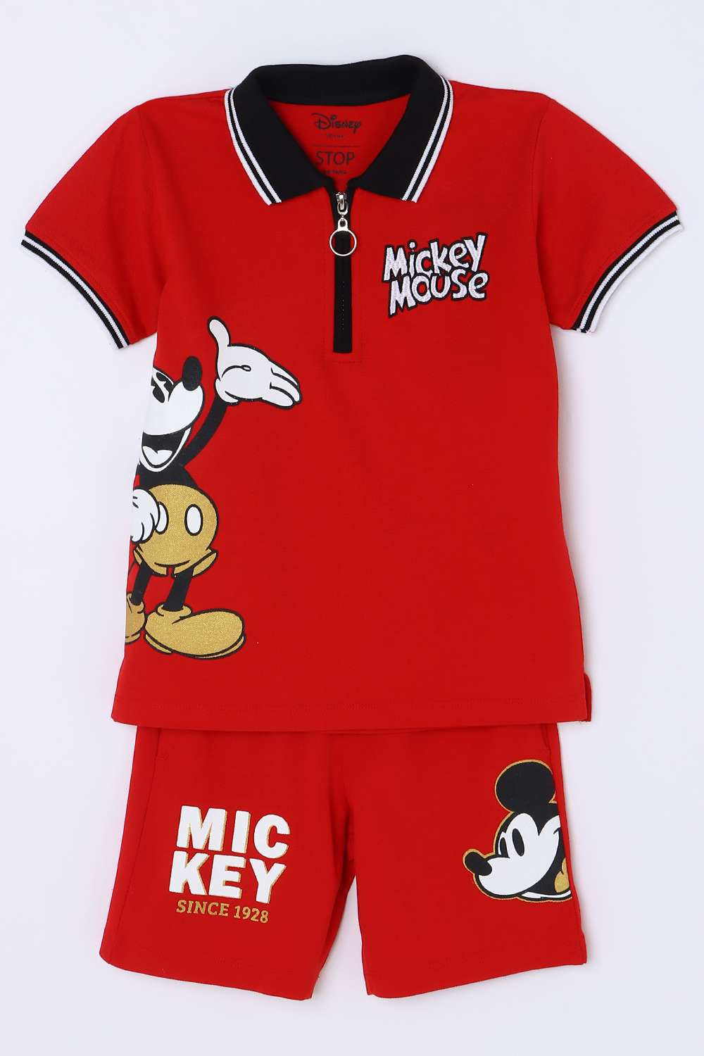 Graphic-Print-Cotton-Polo-Boys-Casual-Wear-Clothing-Set