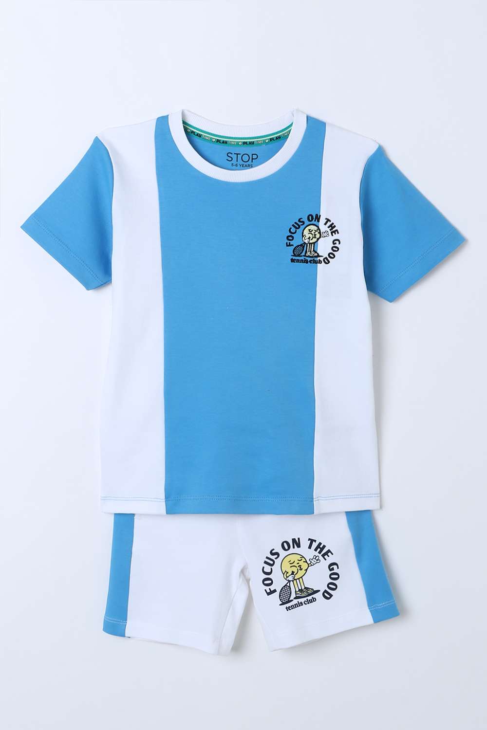 Character-Print-Cotton-Round-Neck-Boys-Co-Ord-Set