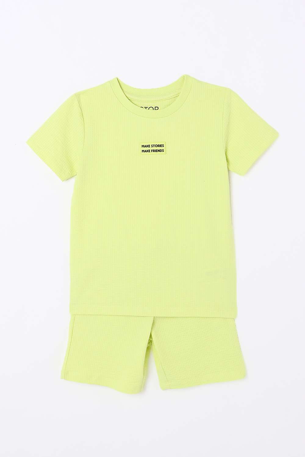 Solid-Blended-Fabric-Round-Neck-Boys-Casual-Wear-Co-Ord-Set