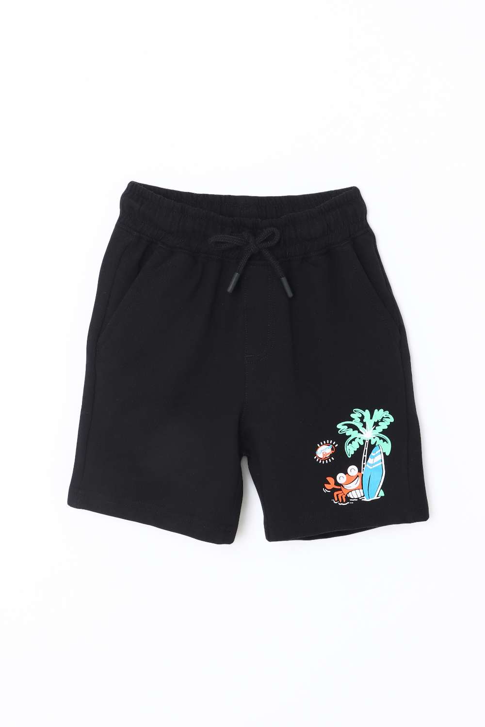 Character-Print-Blended-Fabric-Regular-Fit-Boys-Shorts