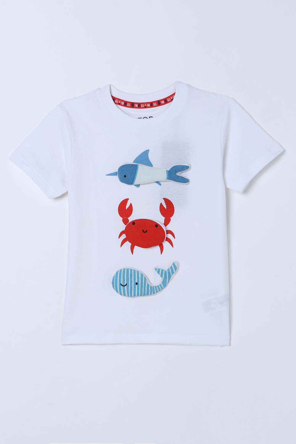 Textured-Blended-Fabric-Round-Neck-Boys-T-Shirt
