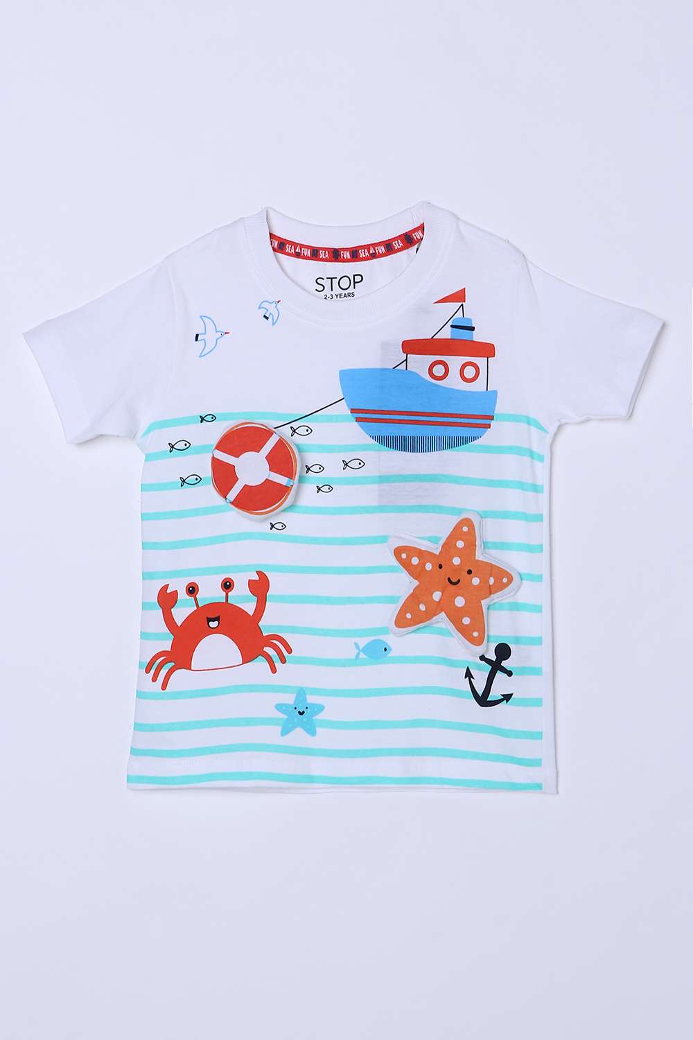 Graphic-Print-Jersey-Round-Neck-Boys-T-Shirt