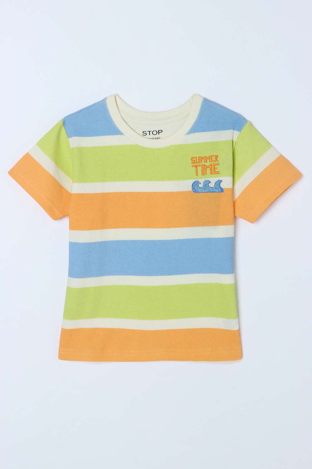 Stripes-Cotton-Round-Neck-Boys-T-Shirt