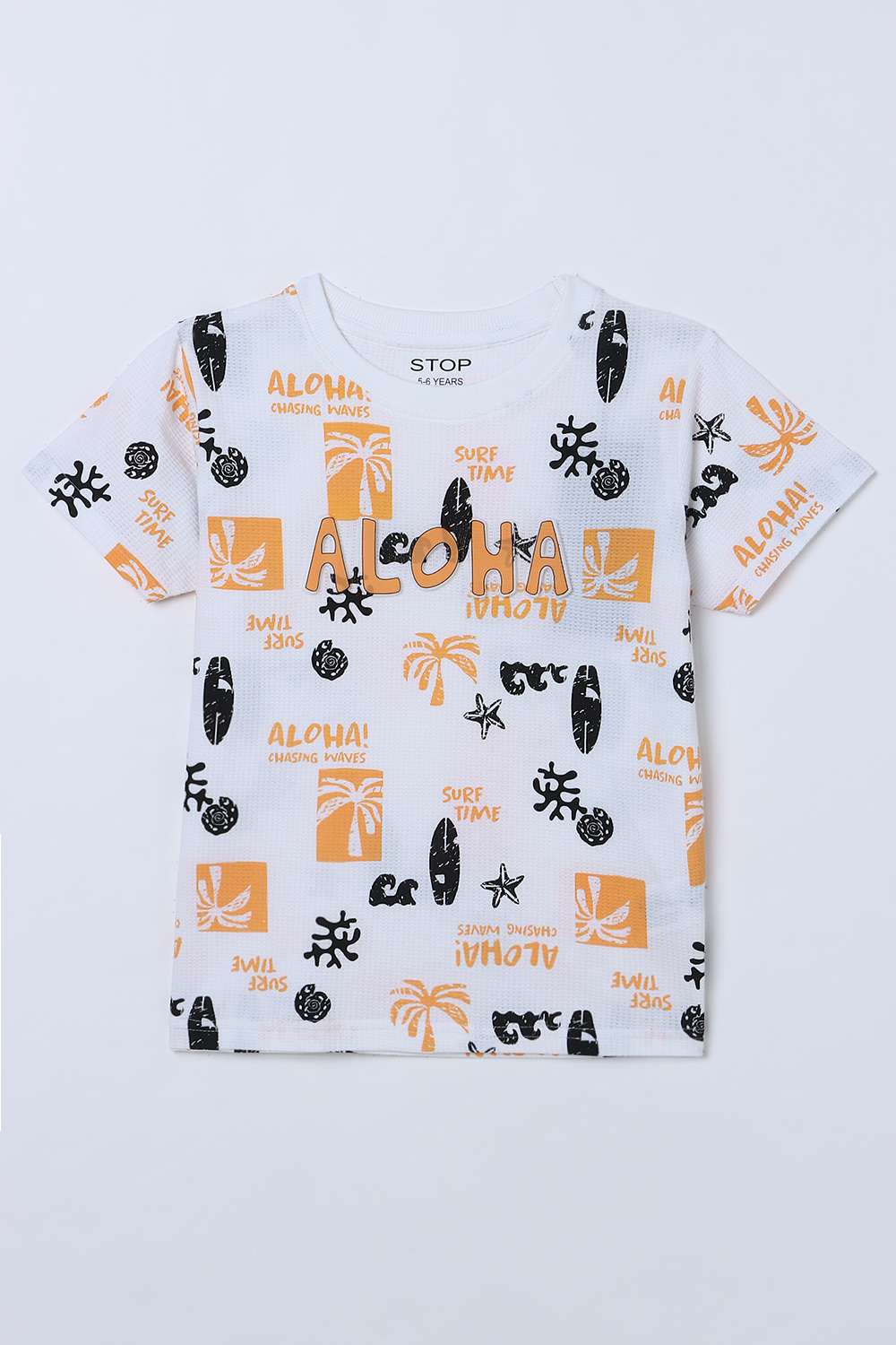 Printed-Cotton-Round-Neck-Boys-T-Shirt