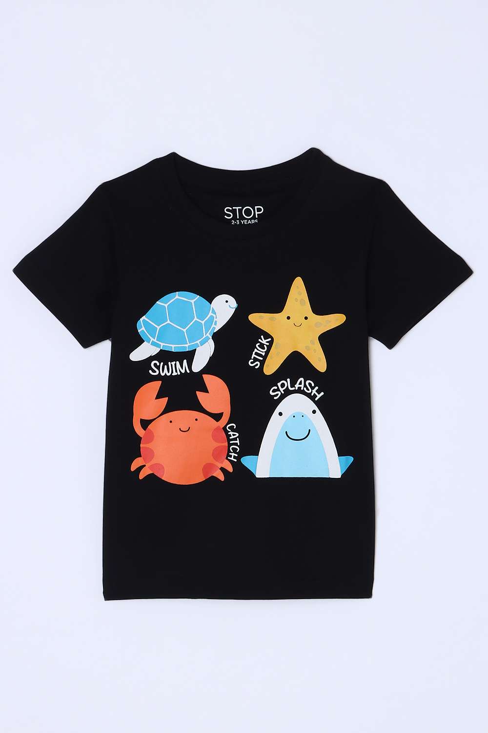 Graphic-Print-Cotton-Round-Neck-Boys-T-Shirt