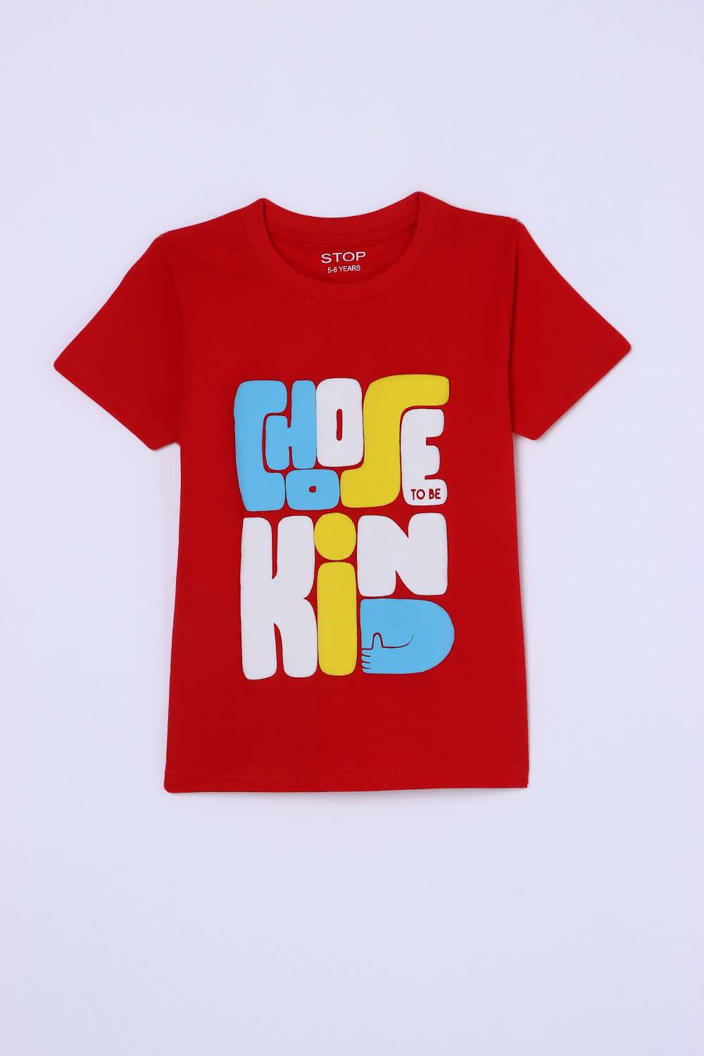 Graphic-Print-Blended-Fabric-Regular-Fit-Boys-T-Shirt