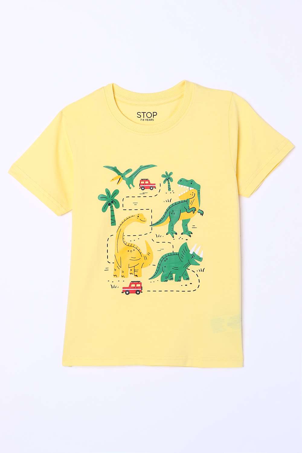 Graphic-Print-Jersey-Round-Neck-Boys-T-Shirt
