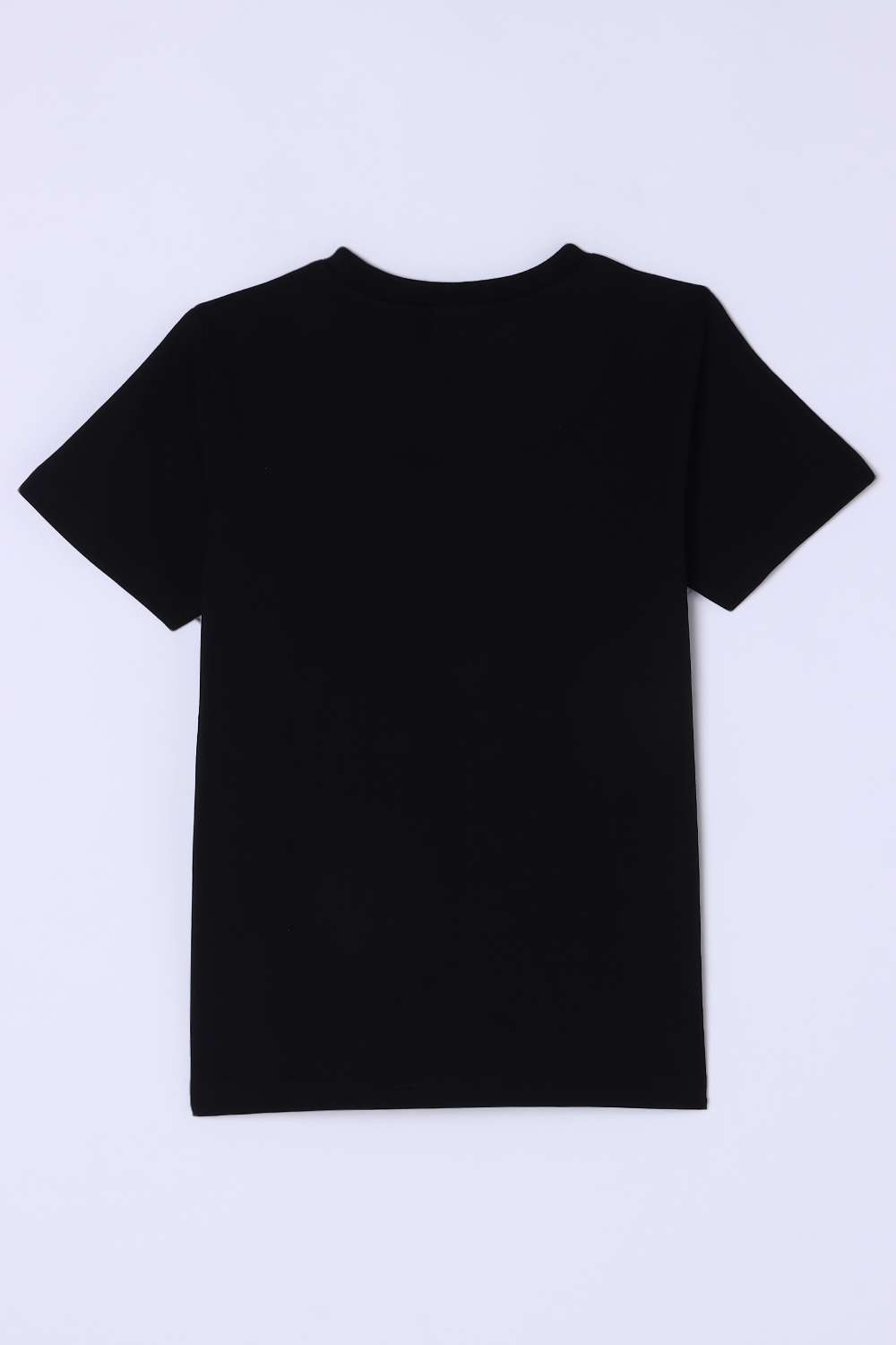Graphic-Print-Blended-Fabric-Round-Neck-Boys-T-Shirt