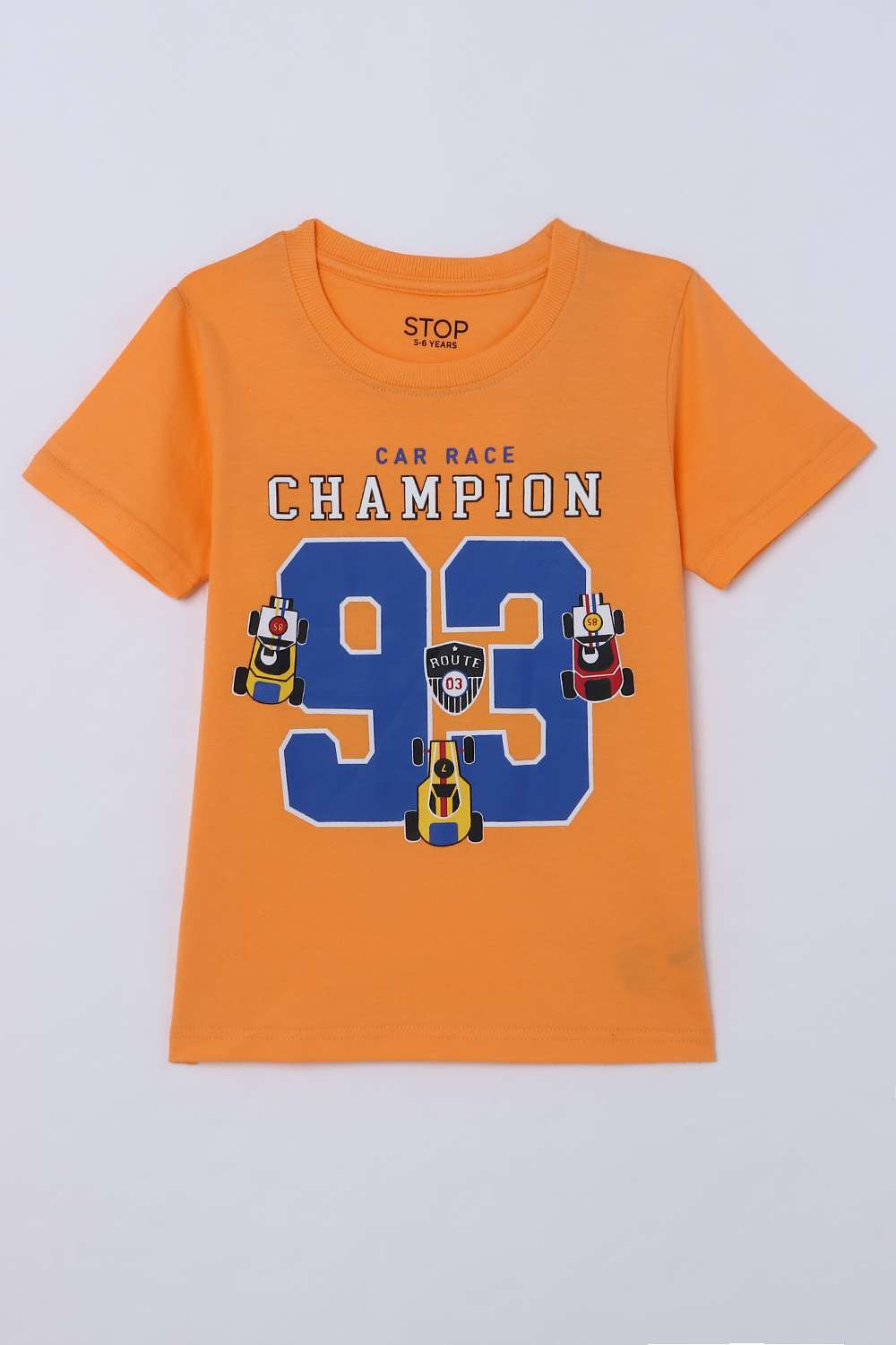 Graphic-Print-Jersey-Round-Neck-Boys-T-Shirt