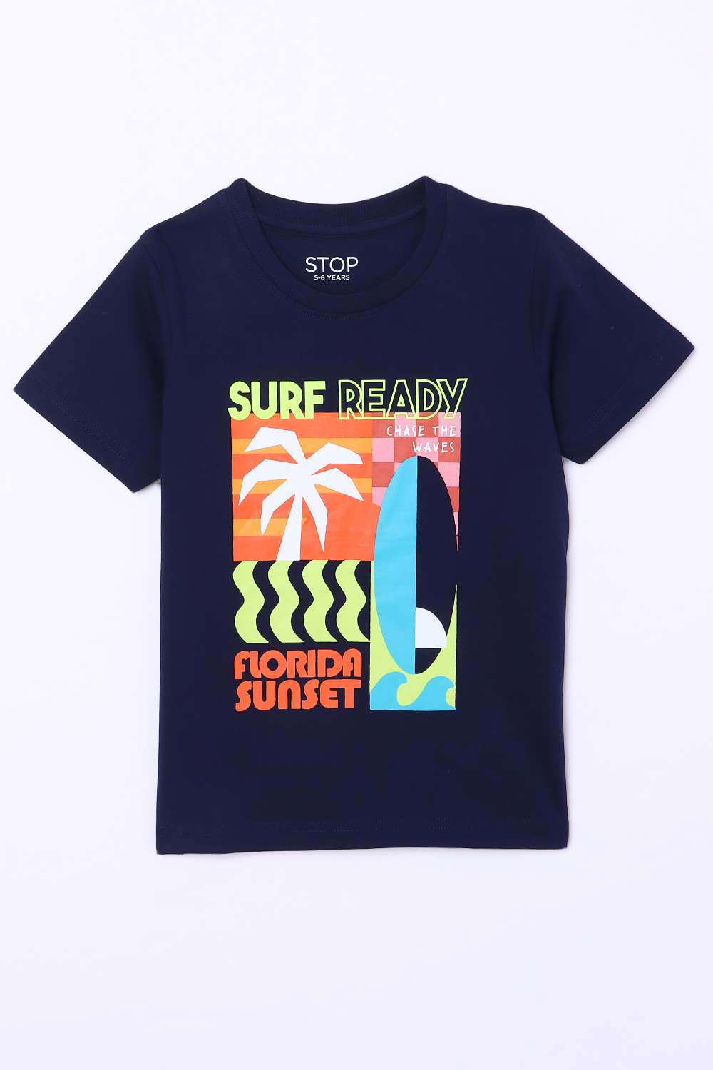 Graphic-Print-Jersey-Round-Neck-Boys-T-Shirt