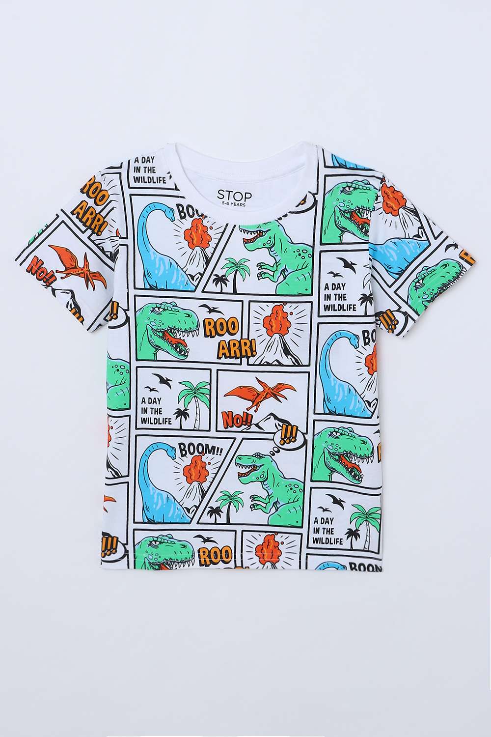 Printed-Jersey-Round-Neck-Boys-T-Shirt