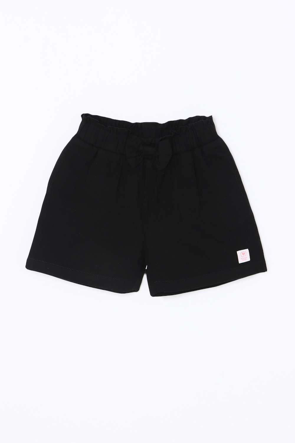 Solid-Blended-Fabric-Regular-Fit-Girls-Shorts