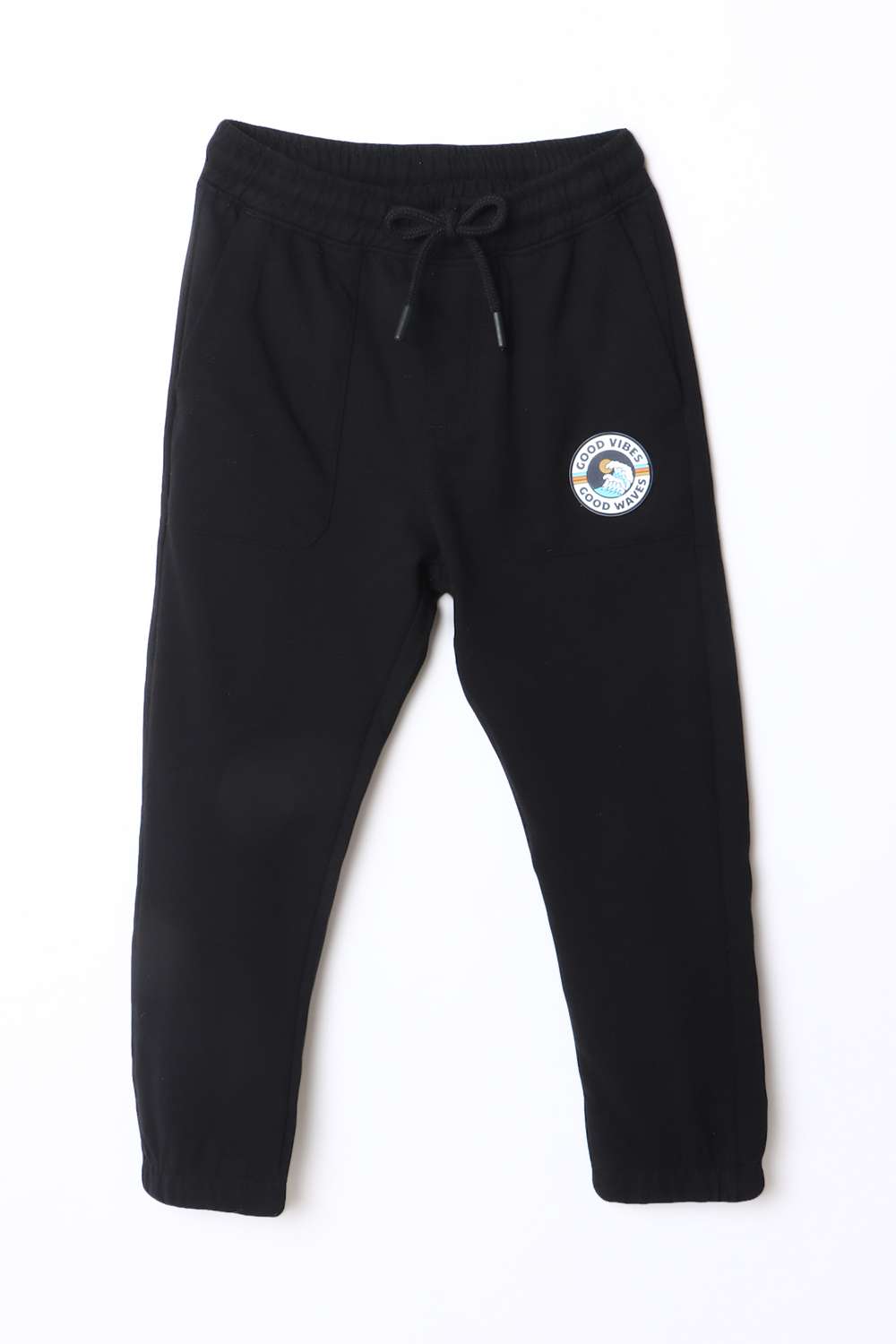 Graphic-Print-Blended-Fabric-Regular-Fit-Boys-Track-Pants