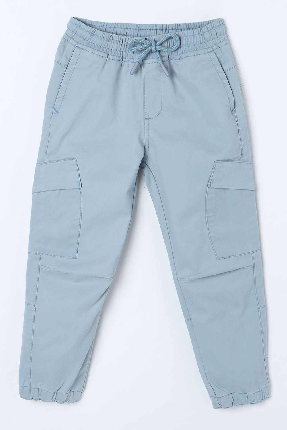 Solid-Blended-Fabric-Regular-Fit-Boys-Trousers