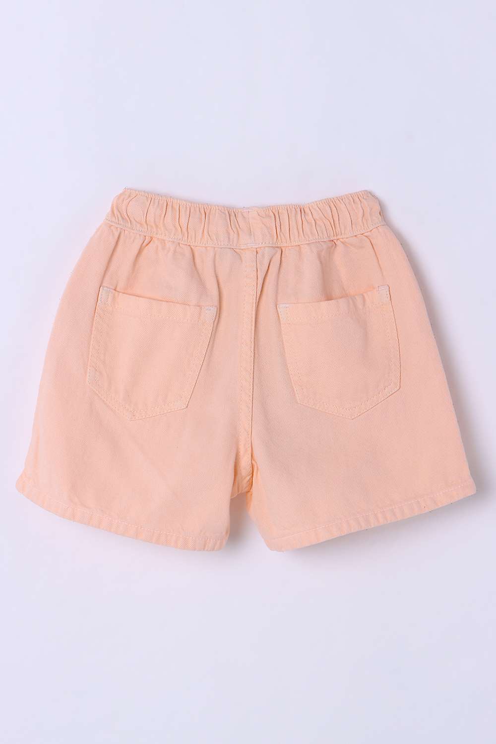Solid-Blended-Fabric-Regular-Fit-Girls-Shorts