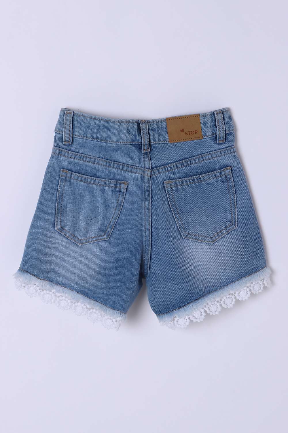 Solid-Blended-Fabric-Regular-Fit-Girls-Shorts