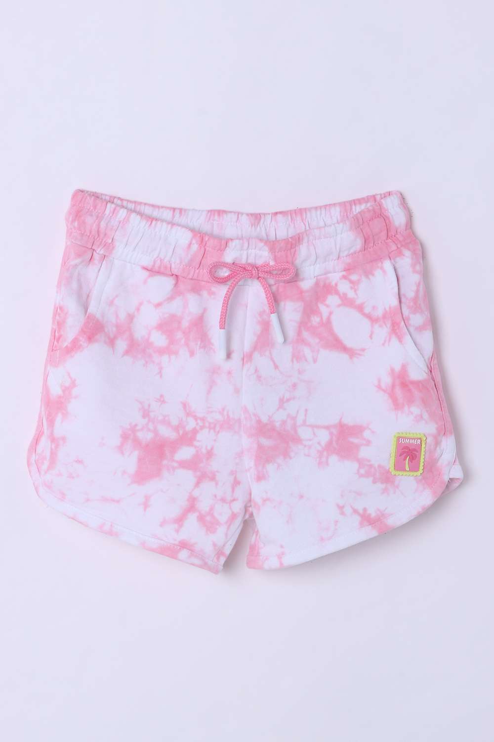 Solid-Blended-Fabric-Regular-Fit-Girls-Shorts