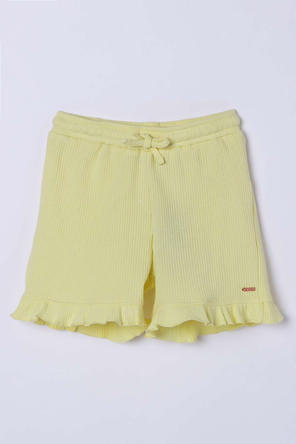 Solid-Blended-Fabric-Regular-Fit-Girls-Shorts