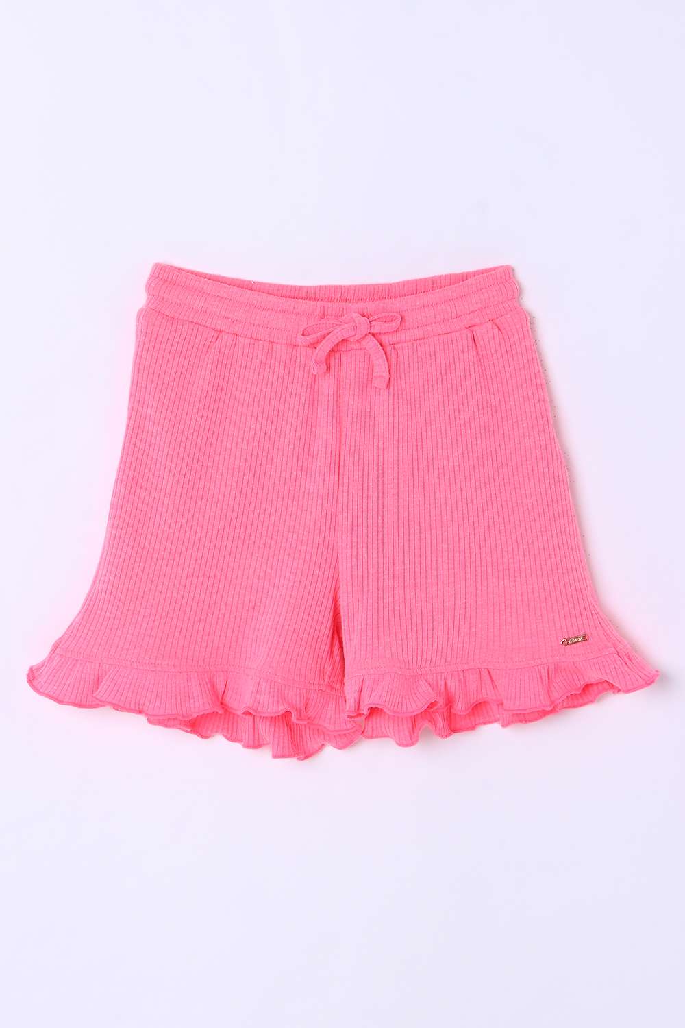Solid-Cotton-Regular-Fit-Girls-Shorts