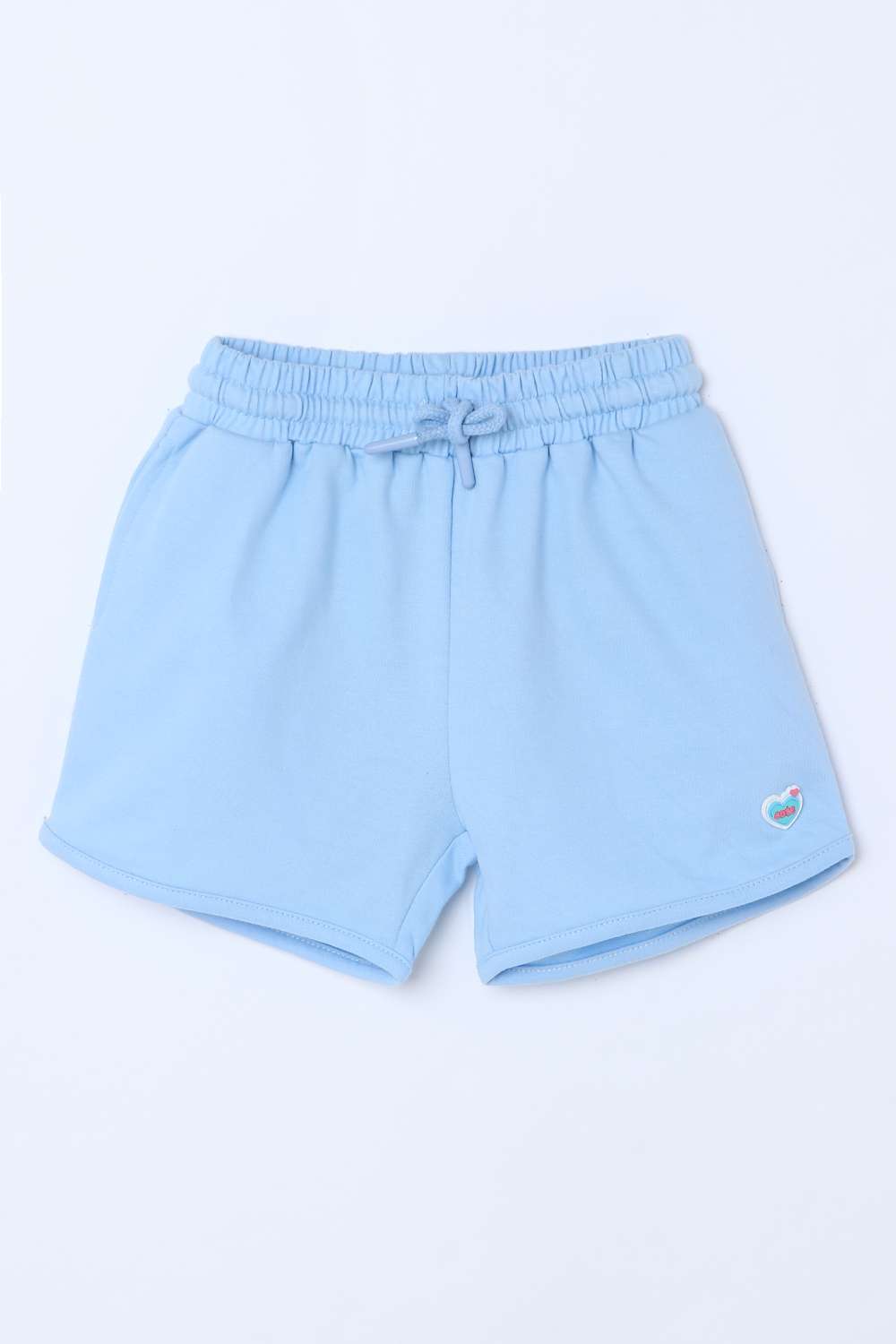 Solid-Blended-Fabric-Regular-Fit-Girls-Shorts