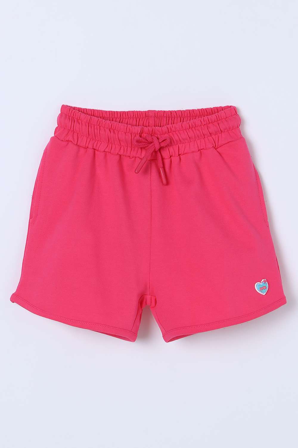 Solid-Blended-Fabric-Regular-Fit-Girls-Shorts